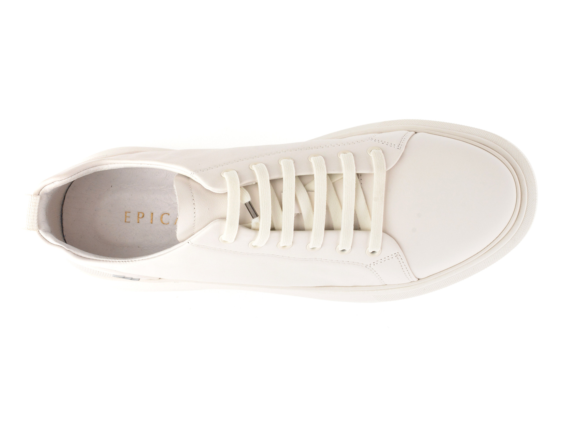 Pantofi sport EPICA albi, 8161, din piele naturala