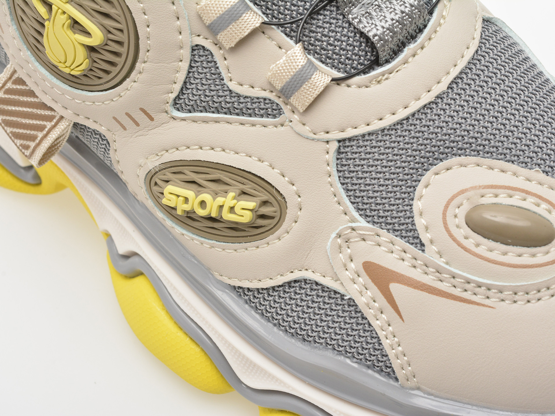 Pantofi sport SELECTION KIDS gri, 8076, din material textil