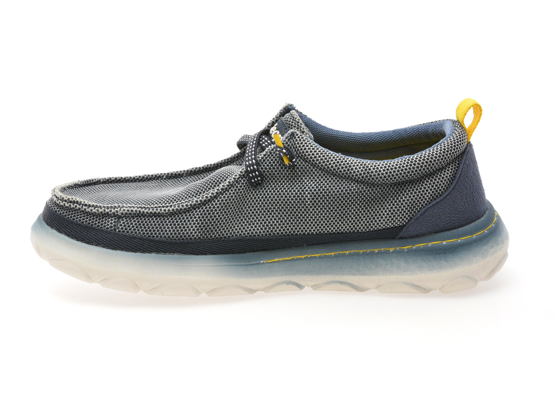 Mocasini JEEP bleumarin, M51042A, din material textil