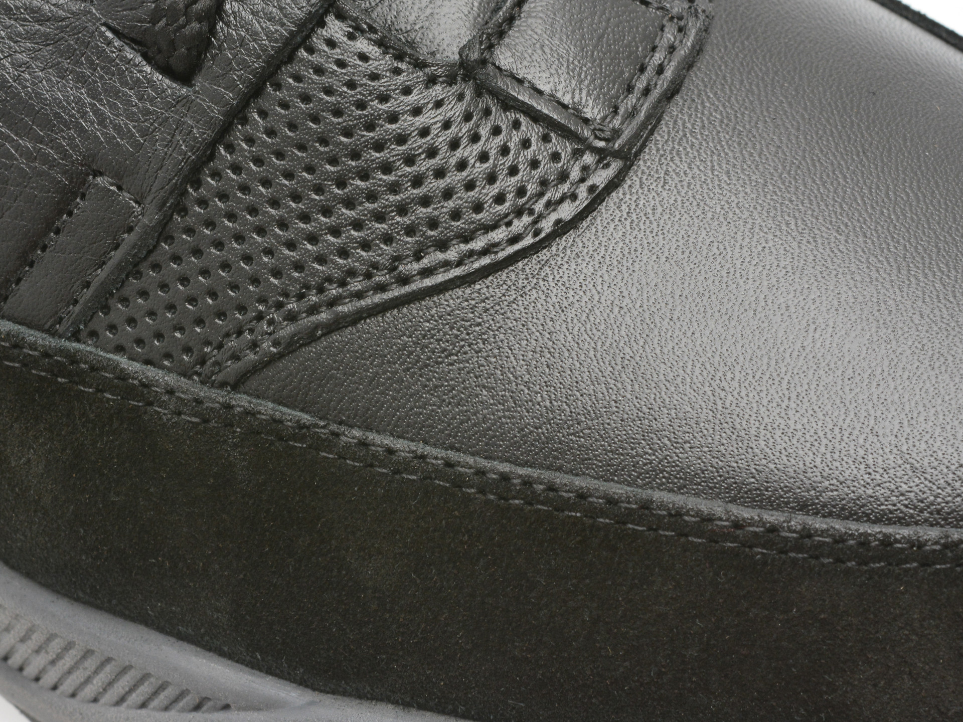 Pantofi sport OTTER negri, MISE121, din piele naturala