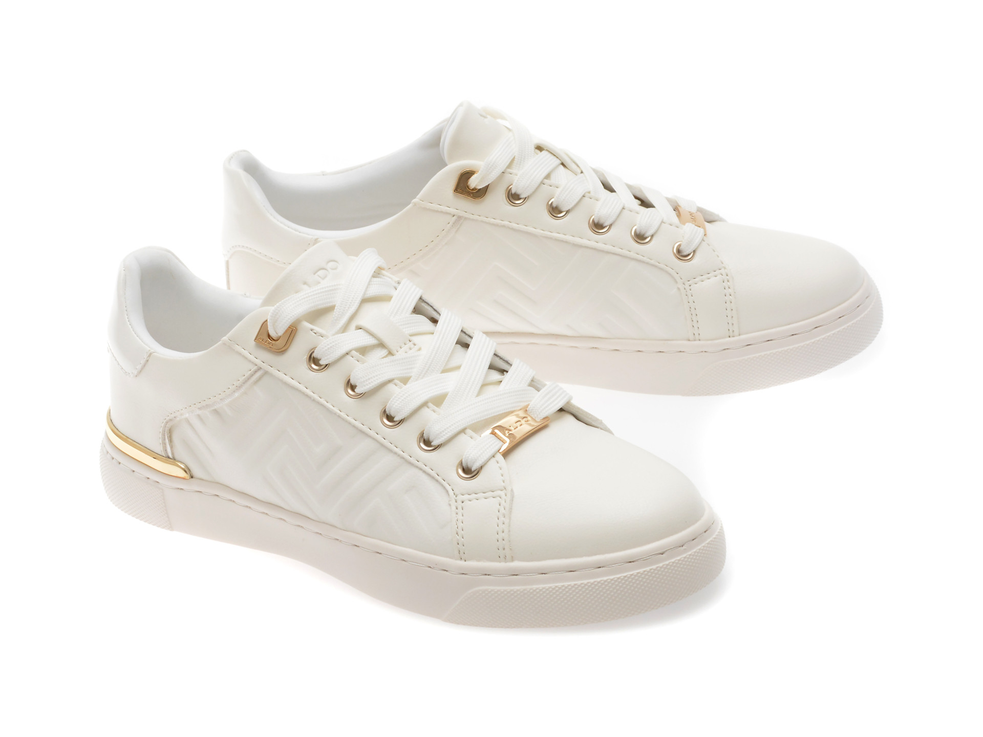 Pantofi sport ALDO albi, ICONISPEC 112, din piele ecologica