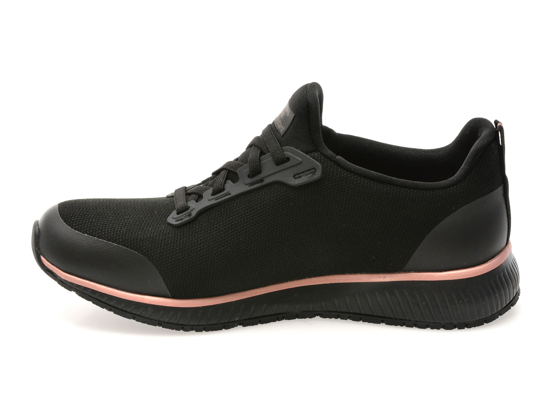 Pantofi sport SKECHERS negri, SQUAD SR, din material textil