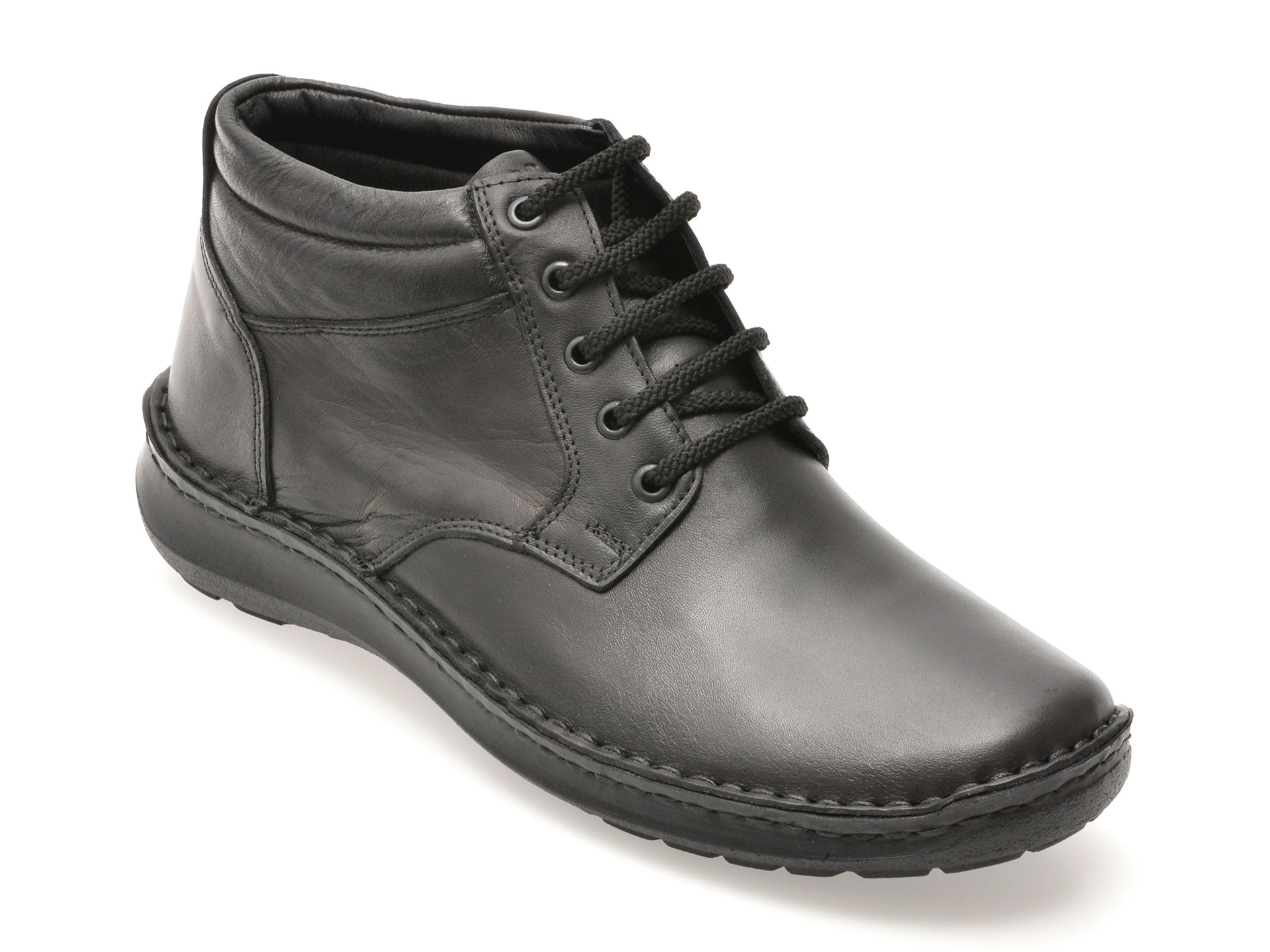 Ghete OTTER negre, 9591, din piele naturala