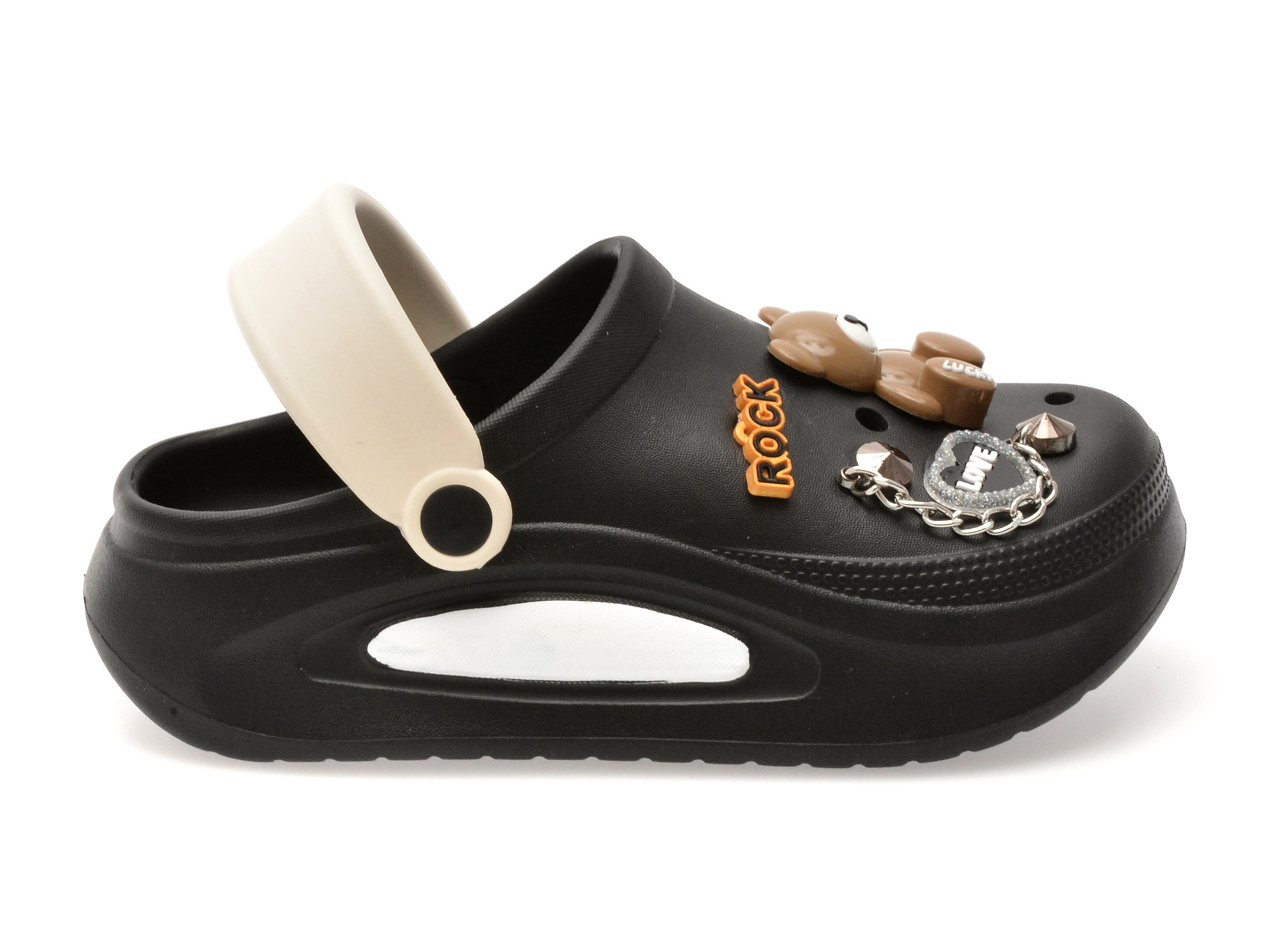 Papuci GRYXX negri, 258, din pvc