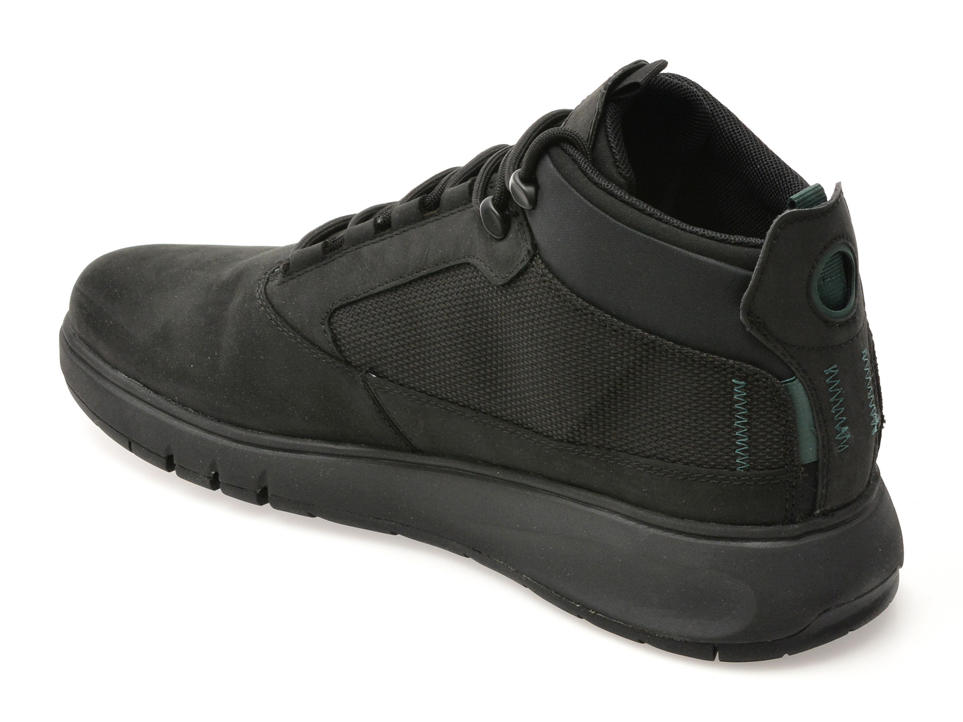 Ghete GEOX negre, U36APA, din piele naturala