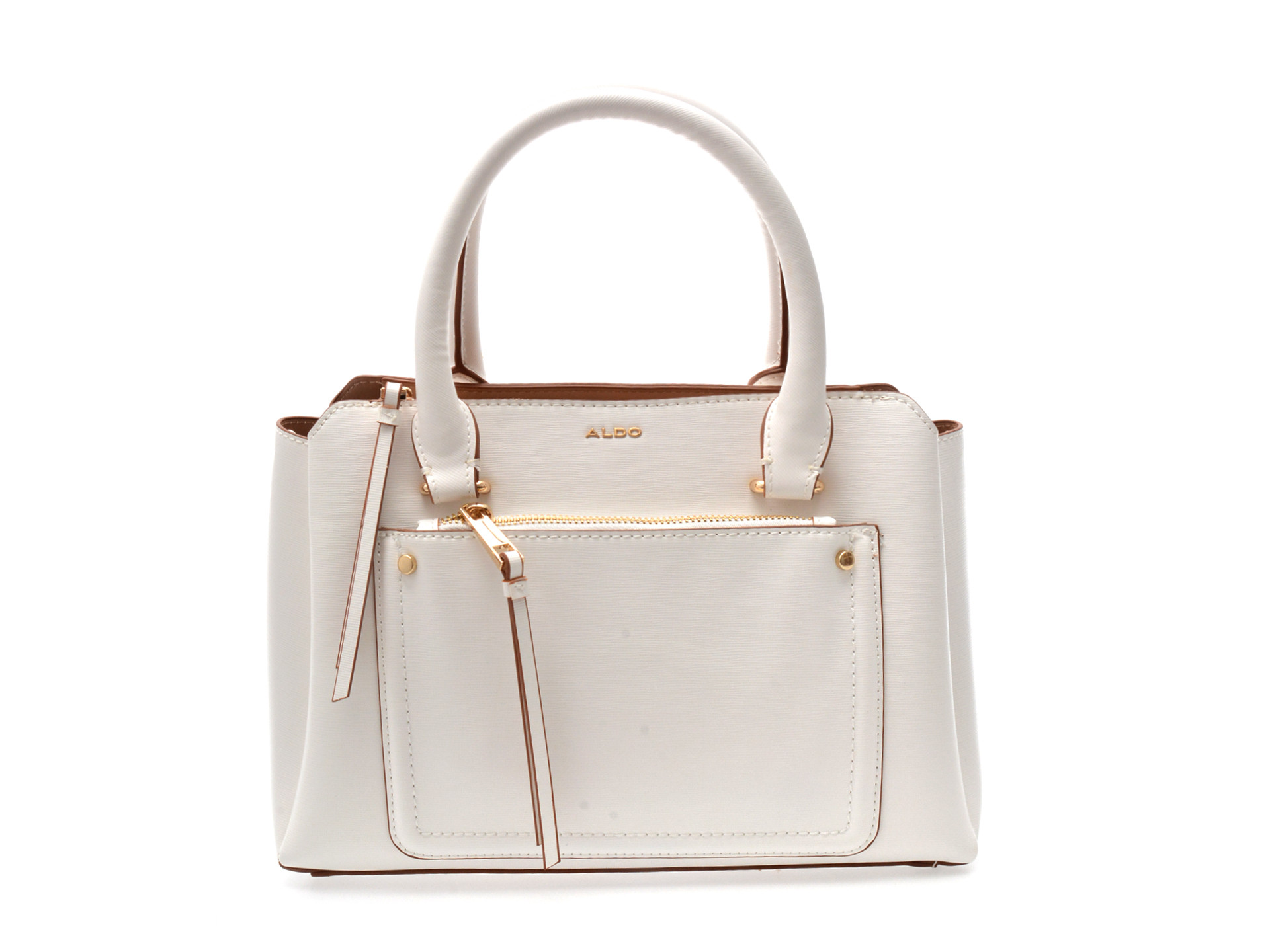 Geanta ALDO alba, KEDERASEAN 100, din piele ecologica