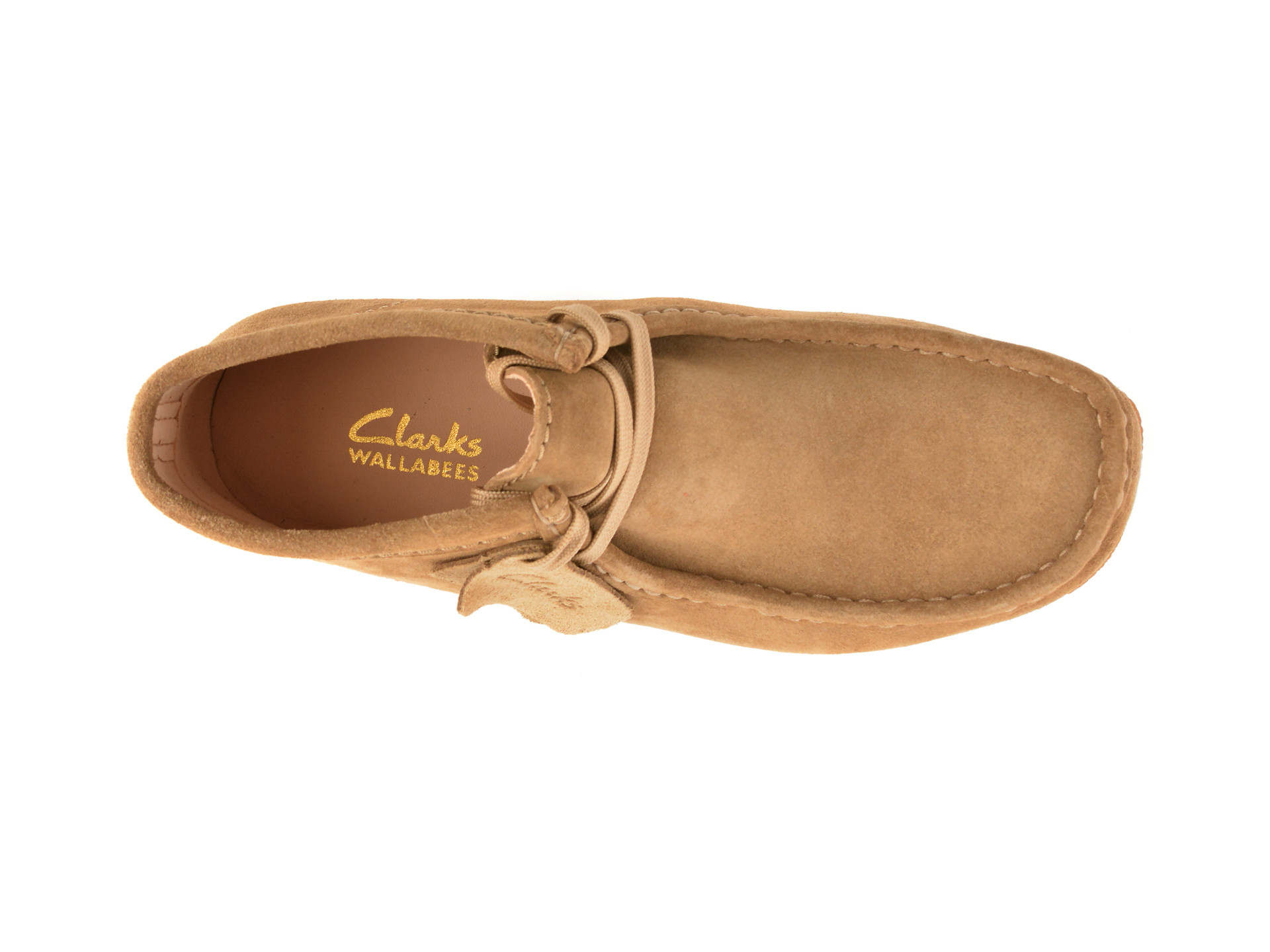Ghete CLARKS maro, WALEVBT, din piele intoarsa