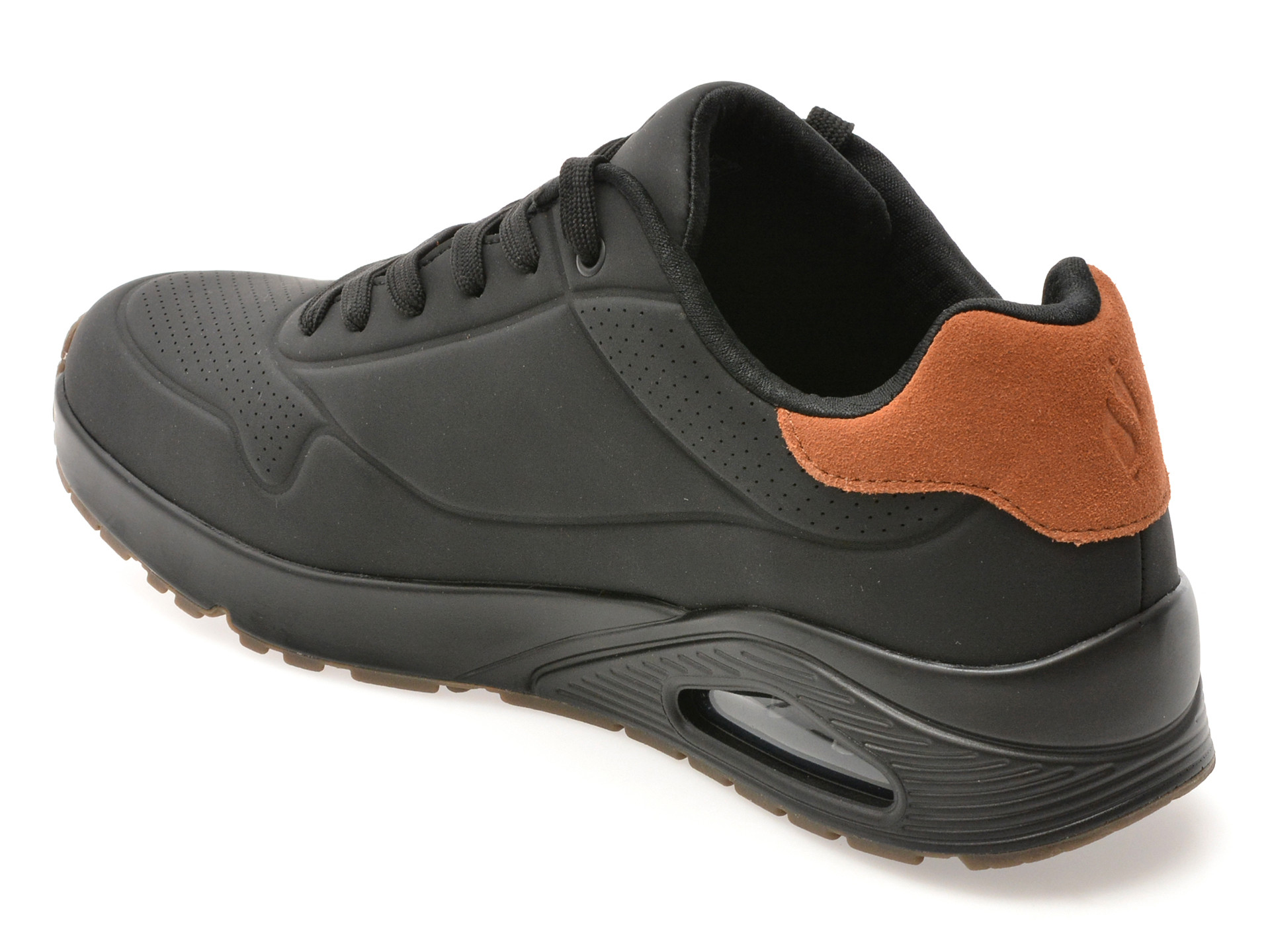 Pantofi sport SKECHERS negri, UNO, din piele ecologica