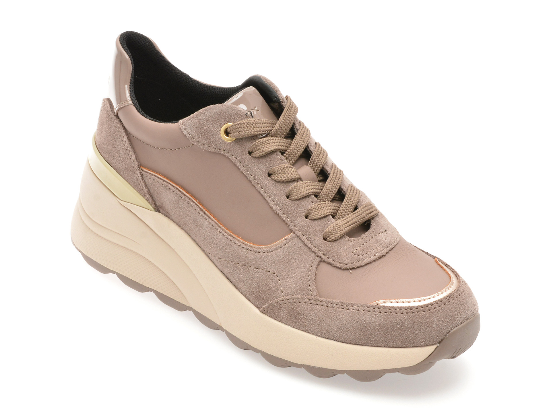 Pantofi sport GEOX gri, D45WAA, din piele intoarsa