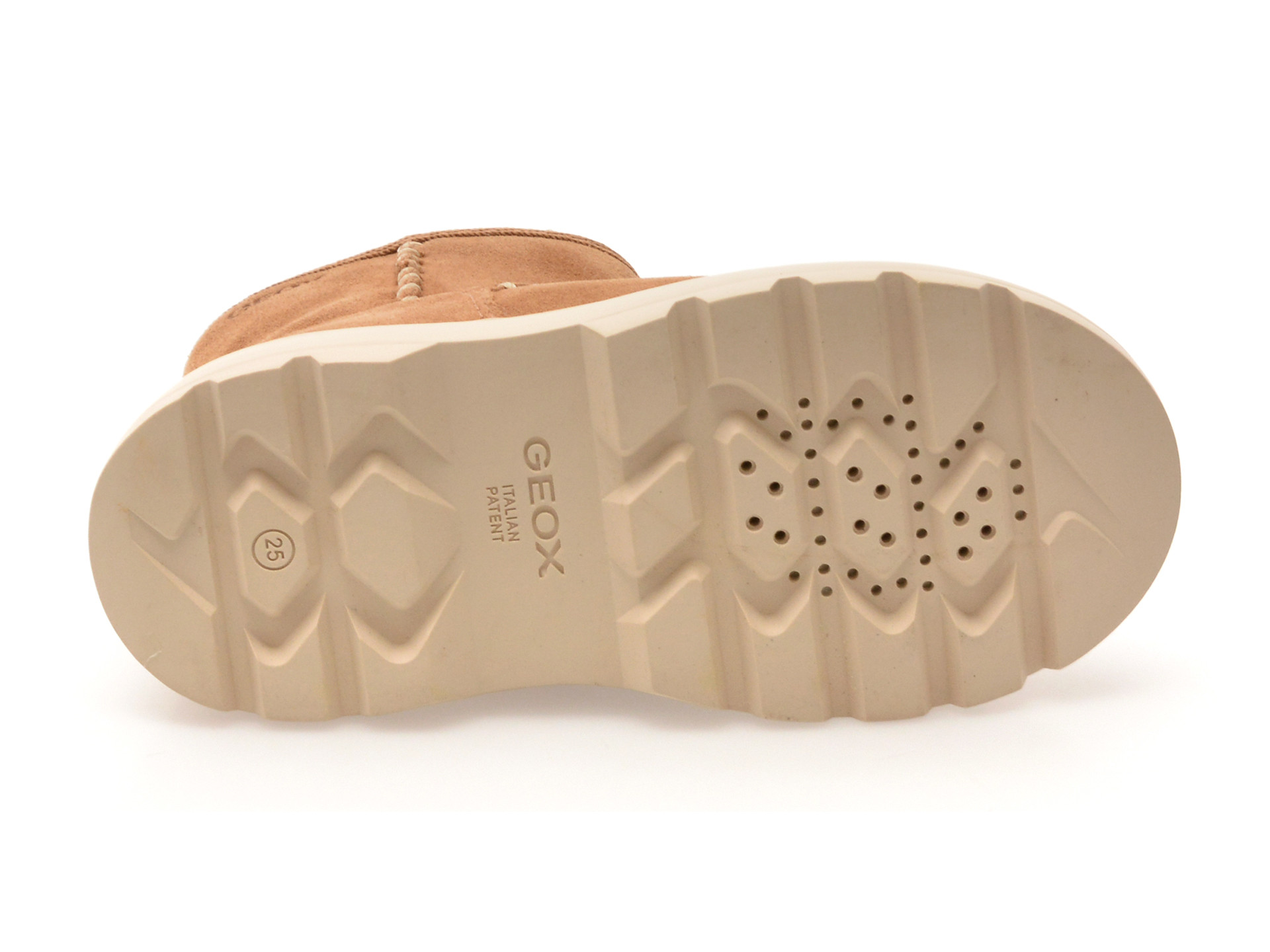 Ghete GEOX maro, B565YA, din piele intoarsa