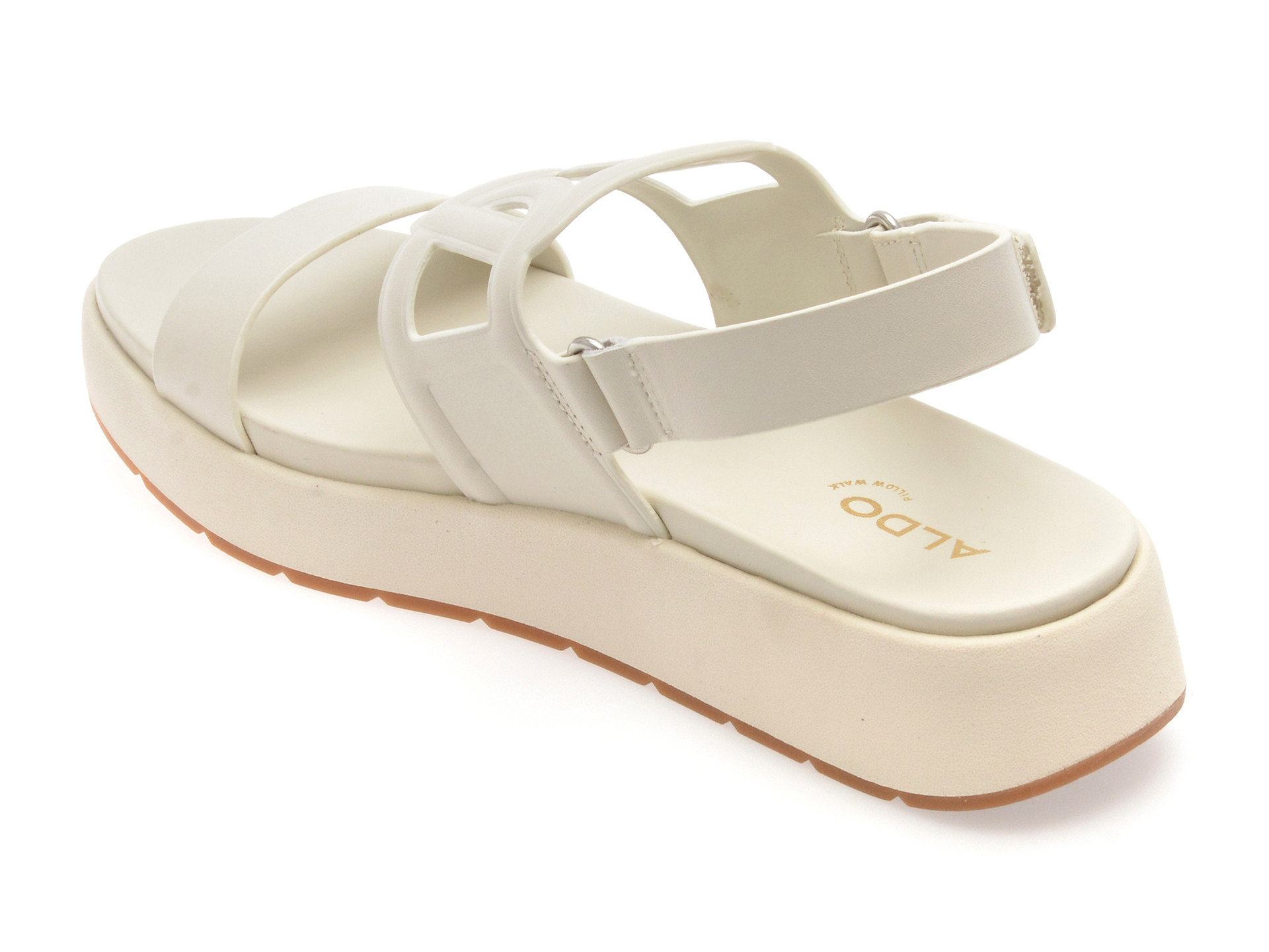 Sandale ALDO albe, ONUVIA 121, din piele naturala