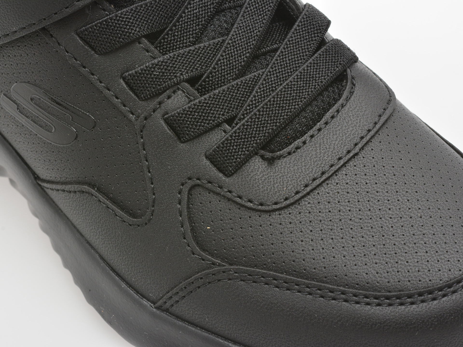 Pantofi sport SKECHERS negri, BOUNDER, din piele ecologica