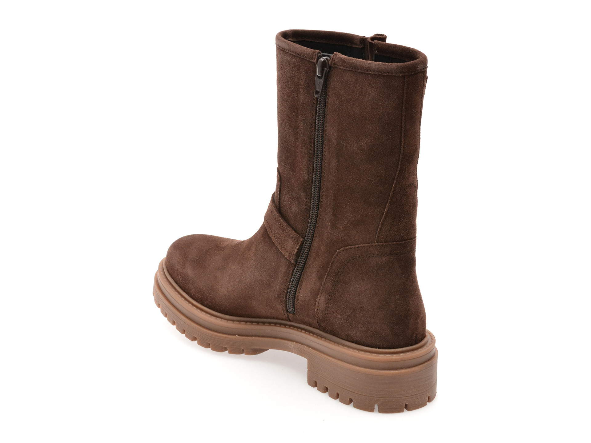 Ghete GEOX maro, D56HRD, din piele intoarsa