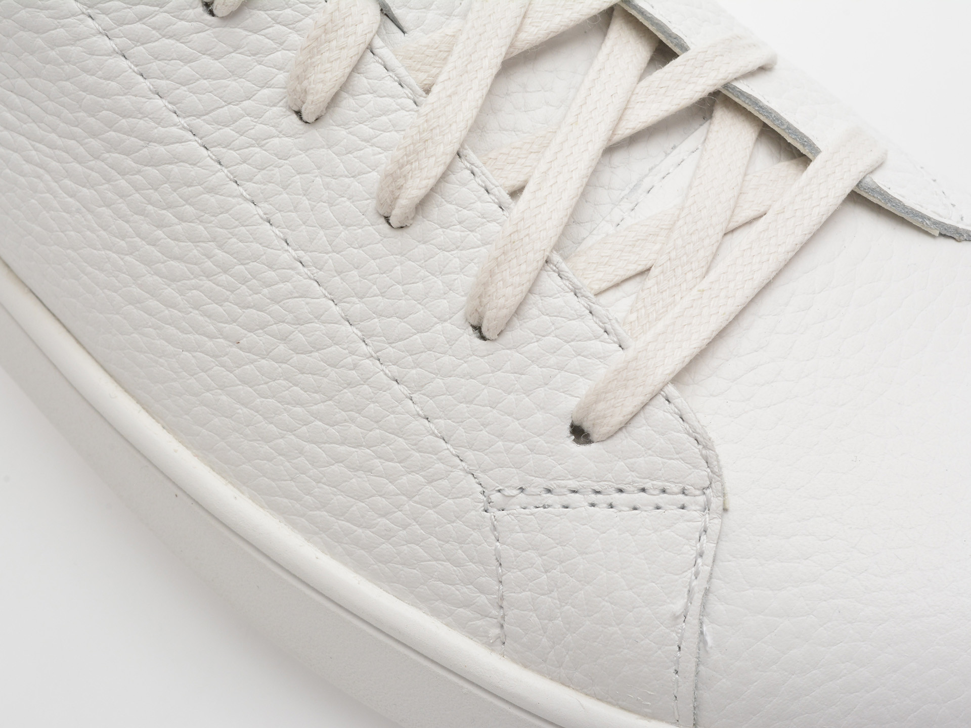 Pantofi sport GEOX albi, U55GPC, din piele naturala