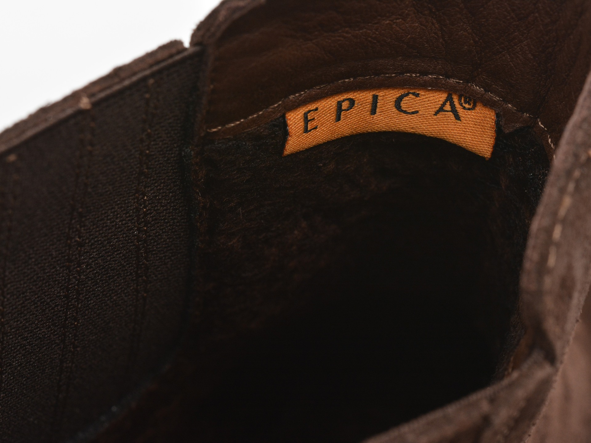 Ghete EPICA maro, 232080, din piele intoarsa