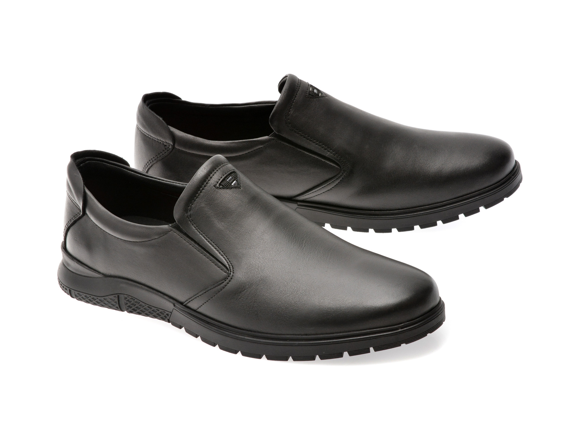 Pantofi OTTER negri, 556, din piele naturala