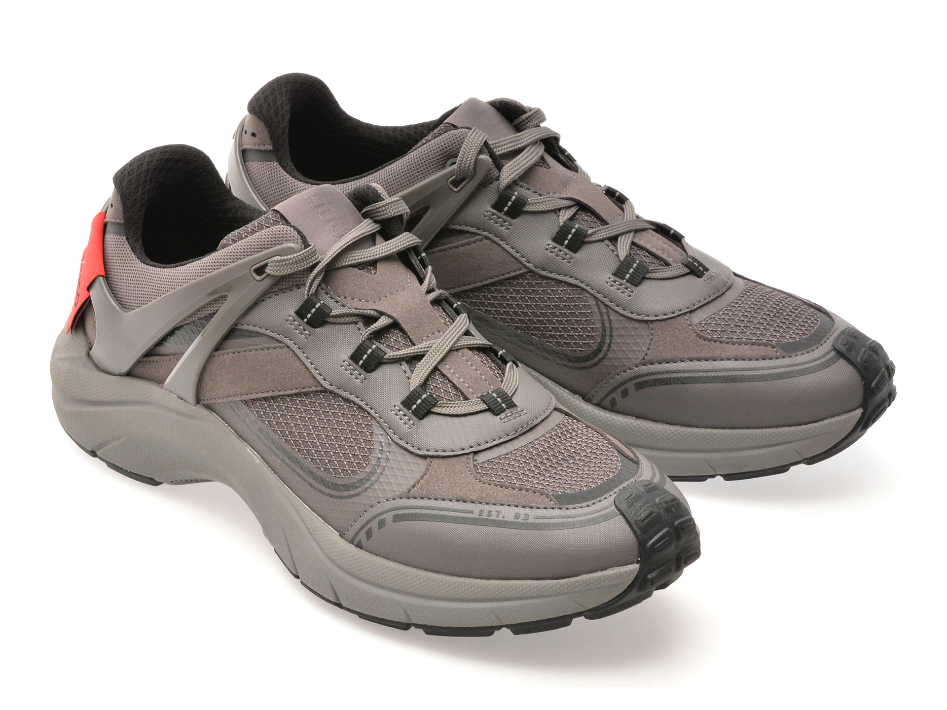 Pantofi sport HUGO gri, 8581, din material textil