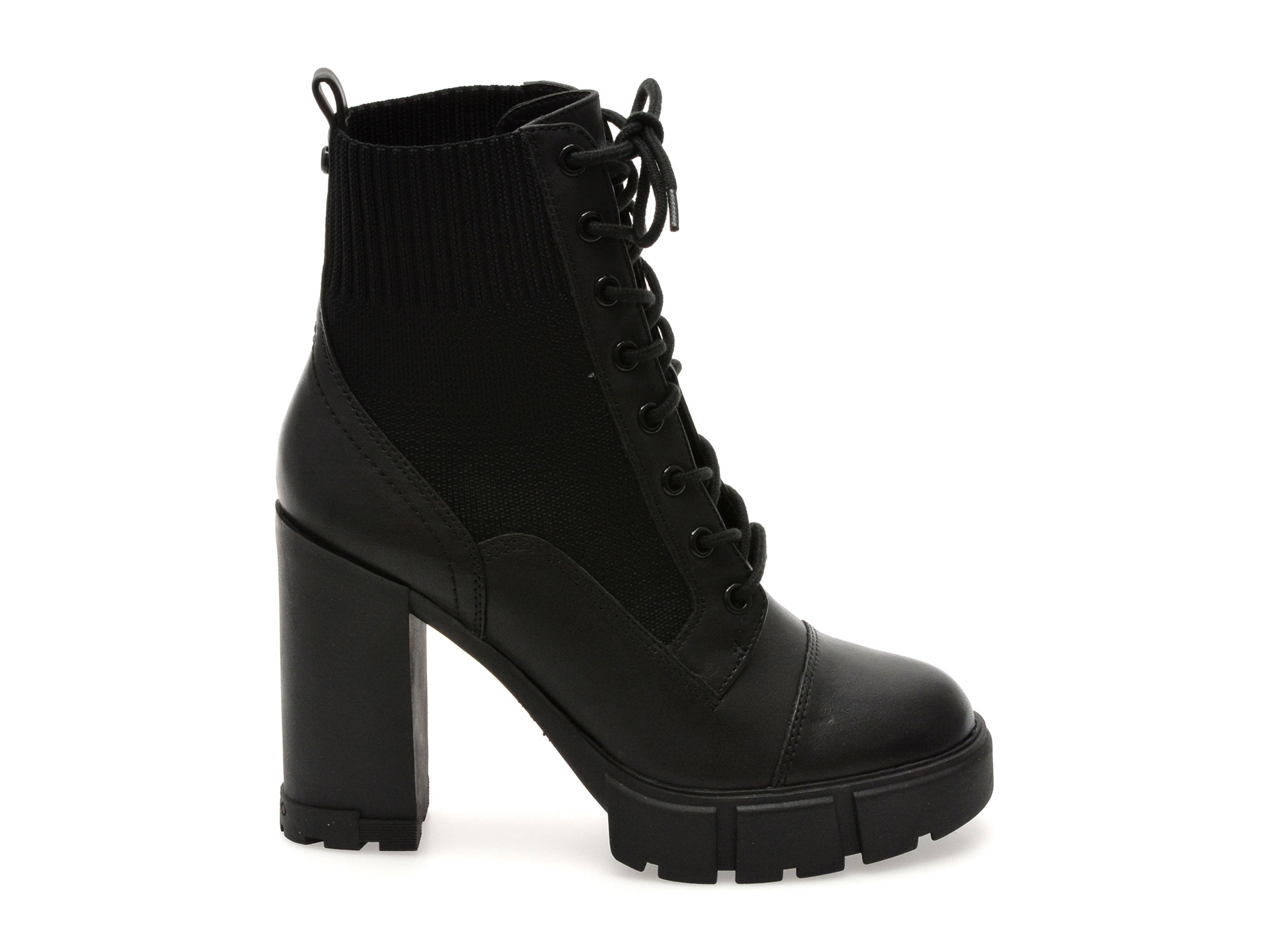 Ghete ALDO negre, REBEL 001, din piele naturala