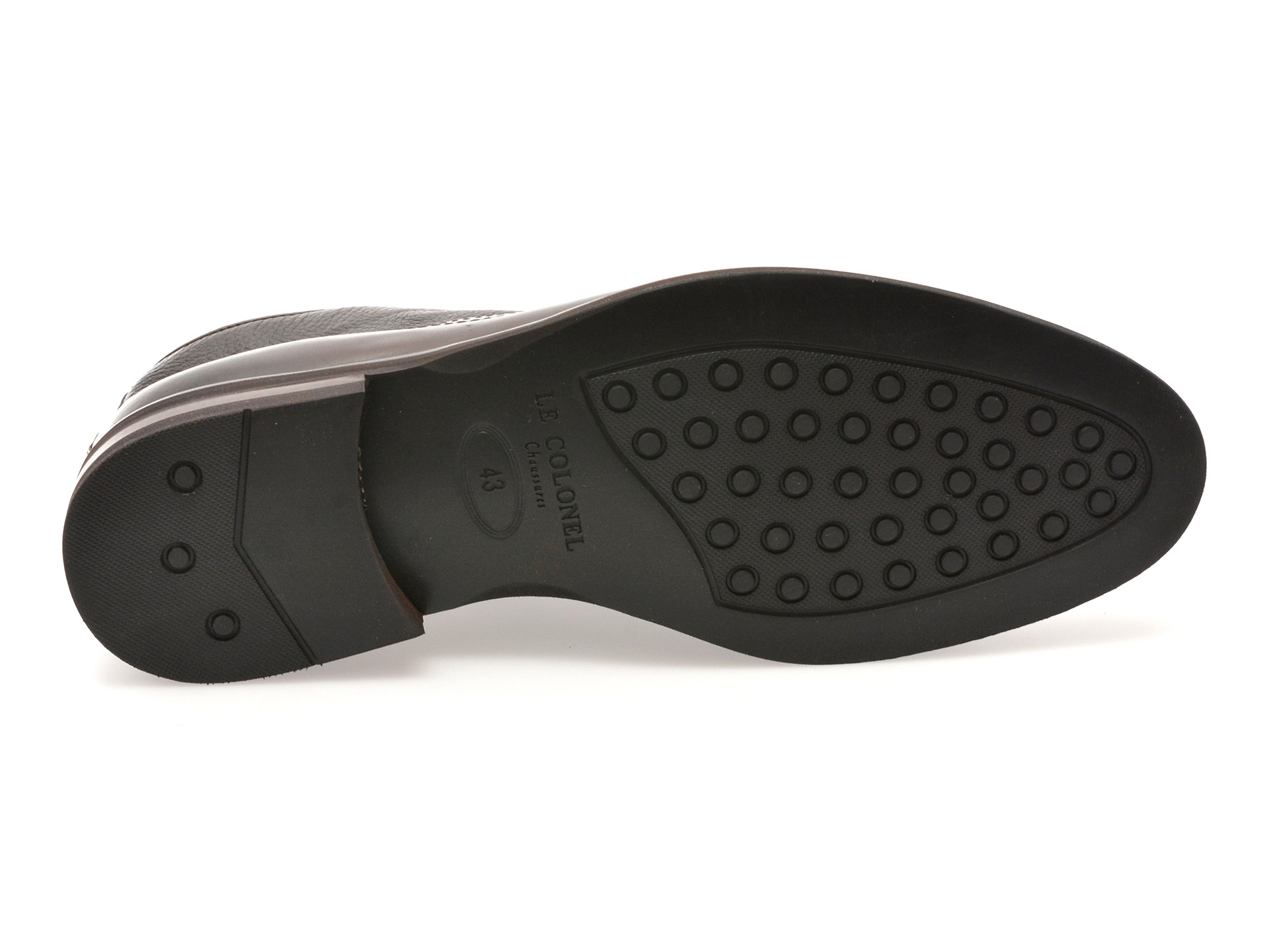 Ghete elegante LE COLONEL maro, 63938, din piele naturala