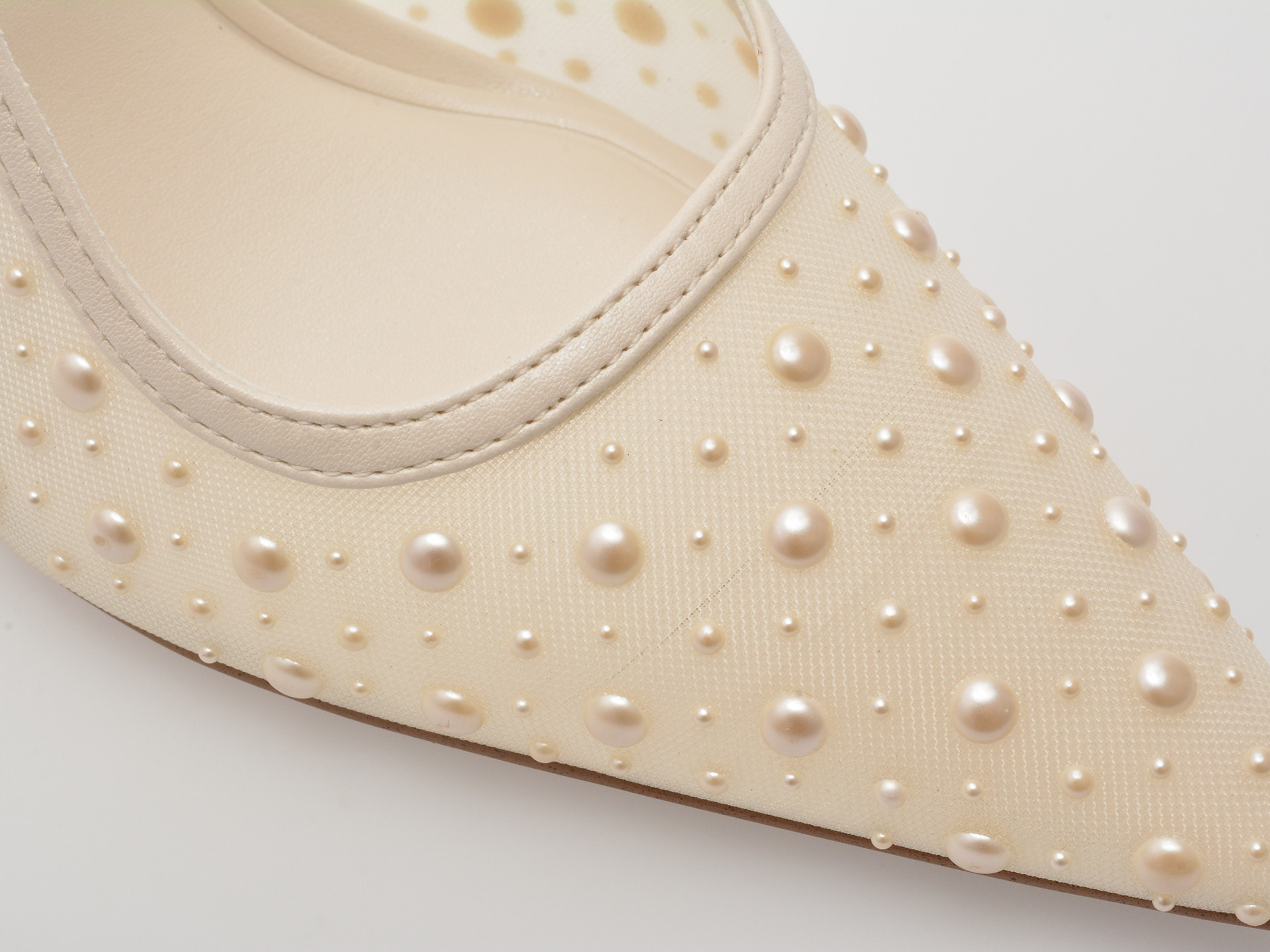 Pantofi eleganti ALDO albi, PEARLESCENT 110, din material textil