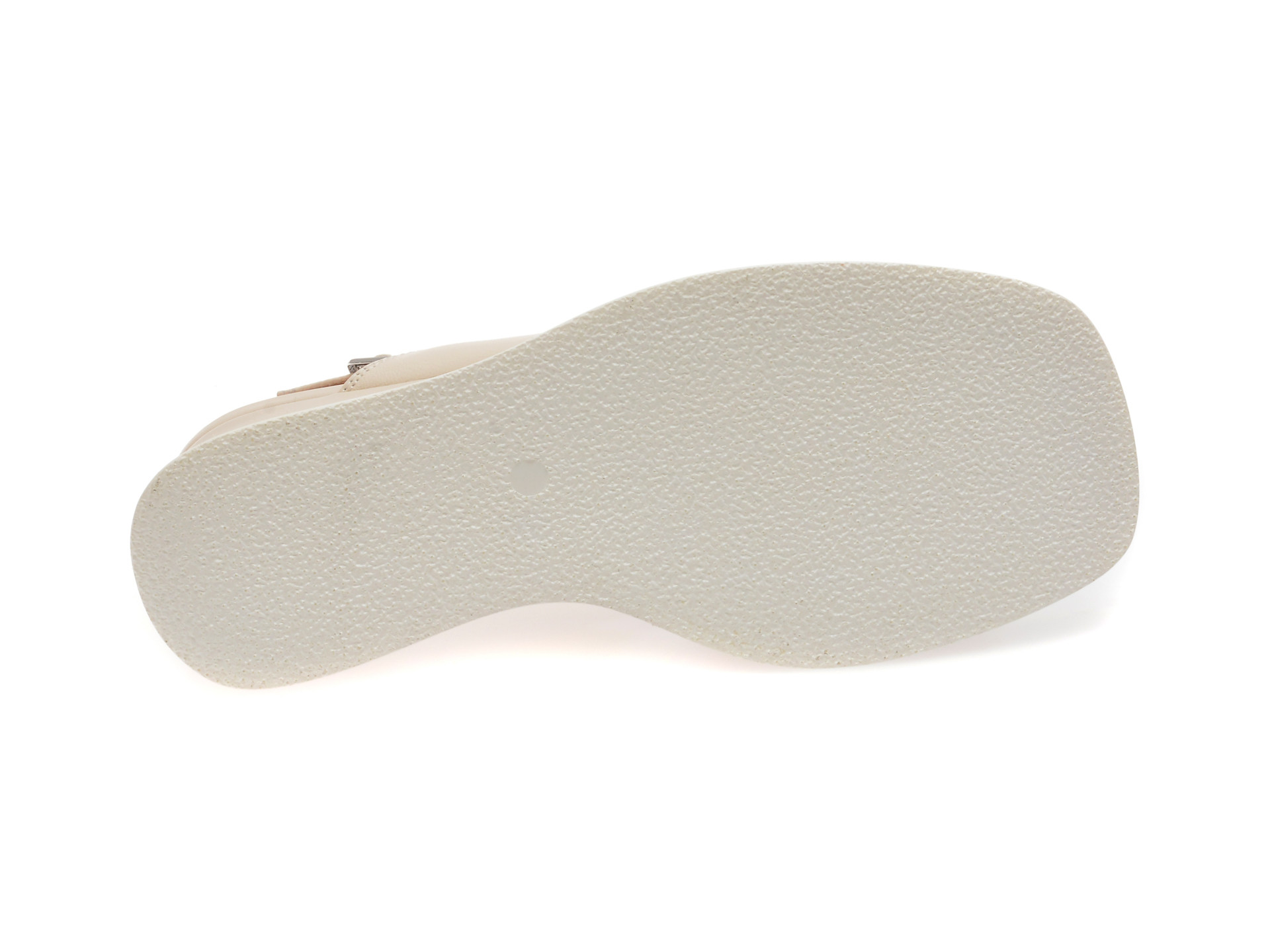Sandale IMAGE albe, H65, din piele naturala