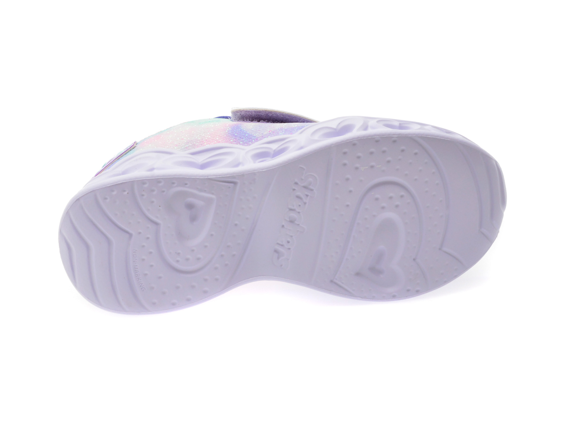 Pantofi sport SKECHERS mov, HEART LIGHTS, din material textil