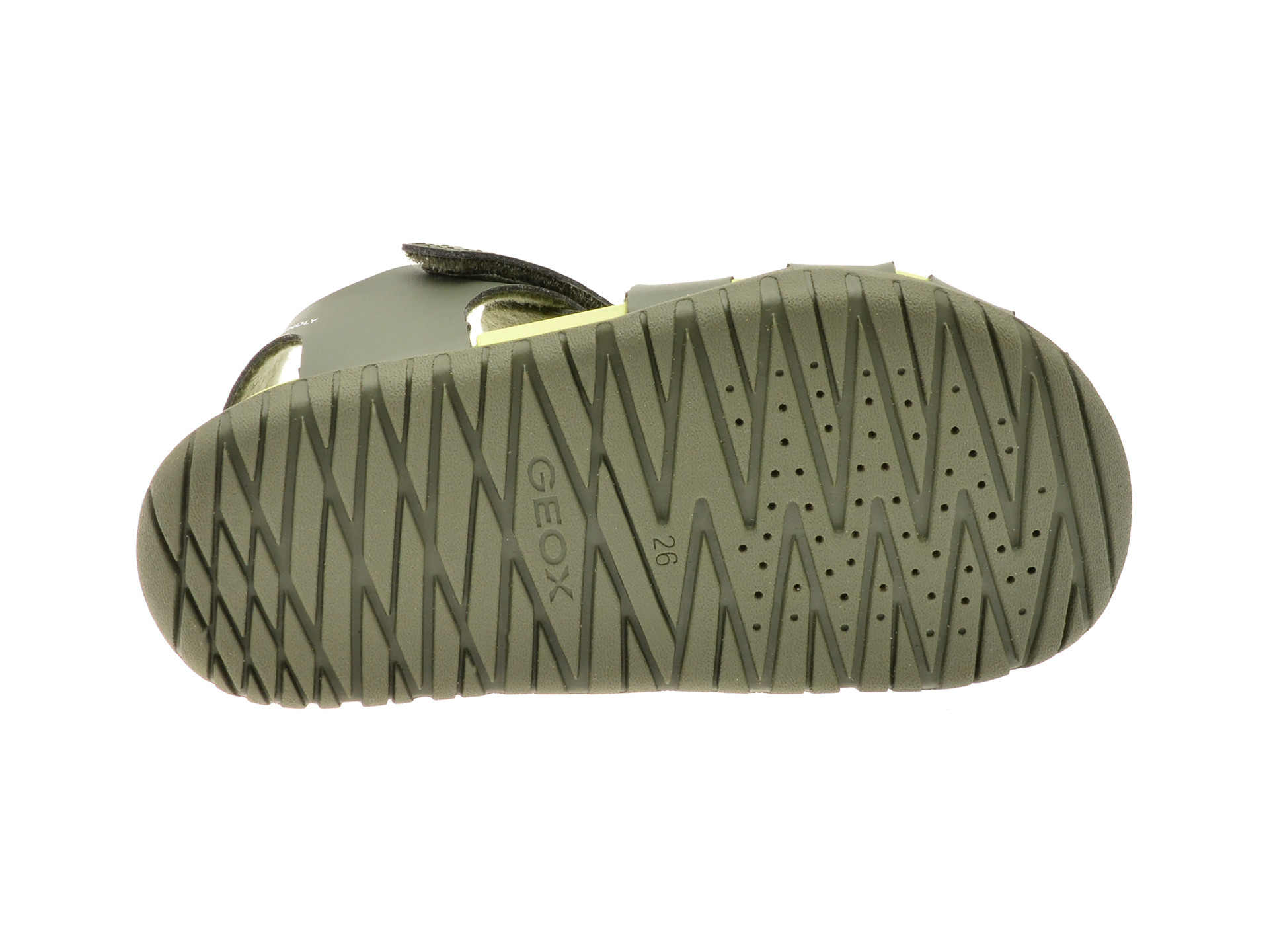 Sandale GEOX verzi, B556AA, din piele ecologica