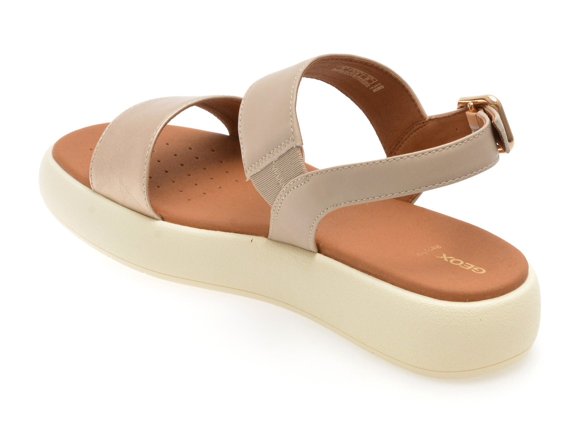 Sandale GEOX bej, D550NA, din piele ecologica