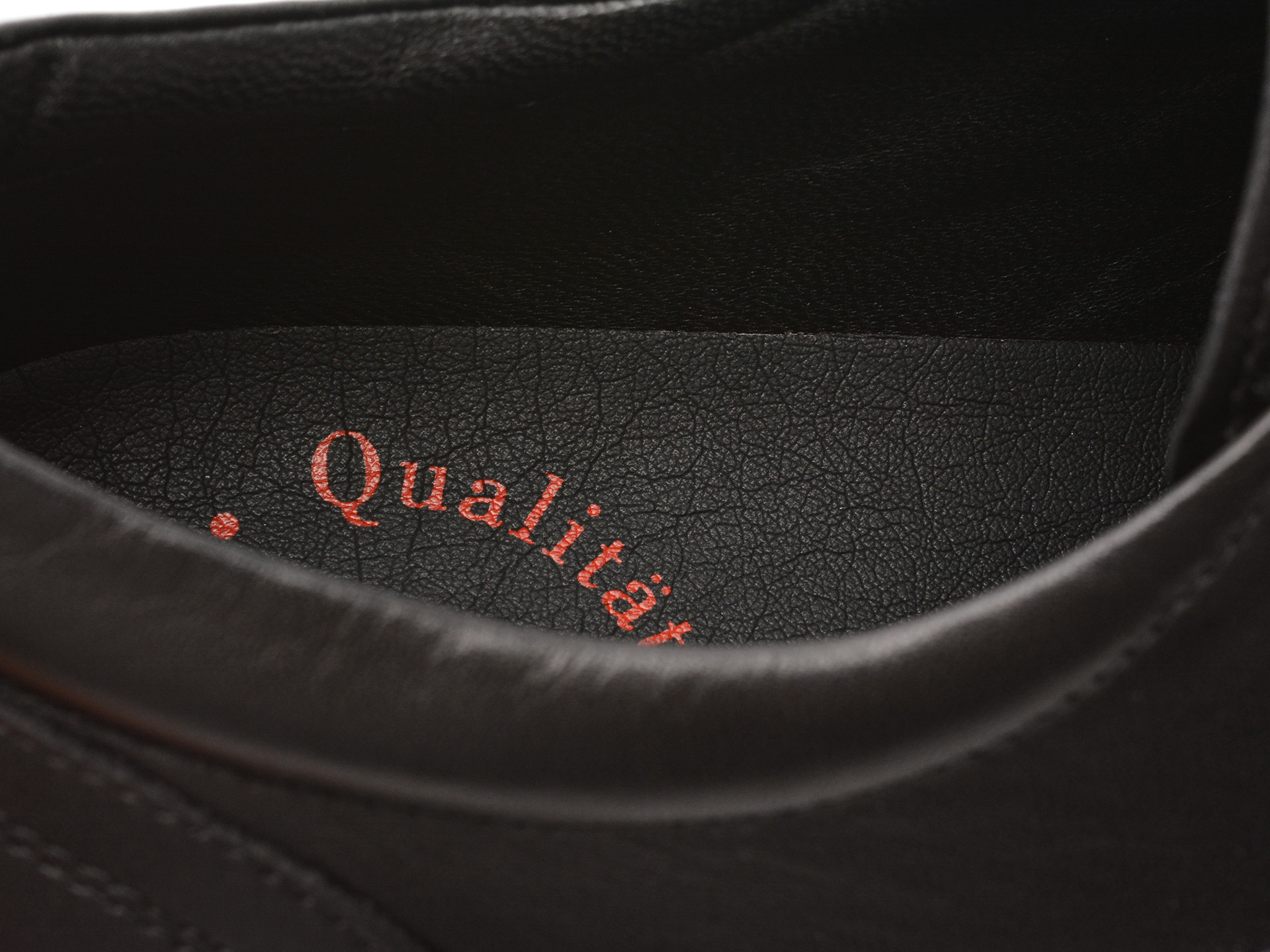 Pantofi OTTER negri, E300, din piele naturala