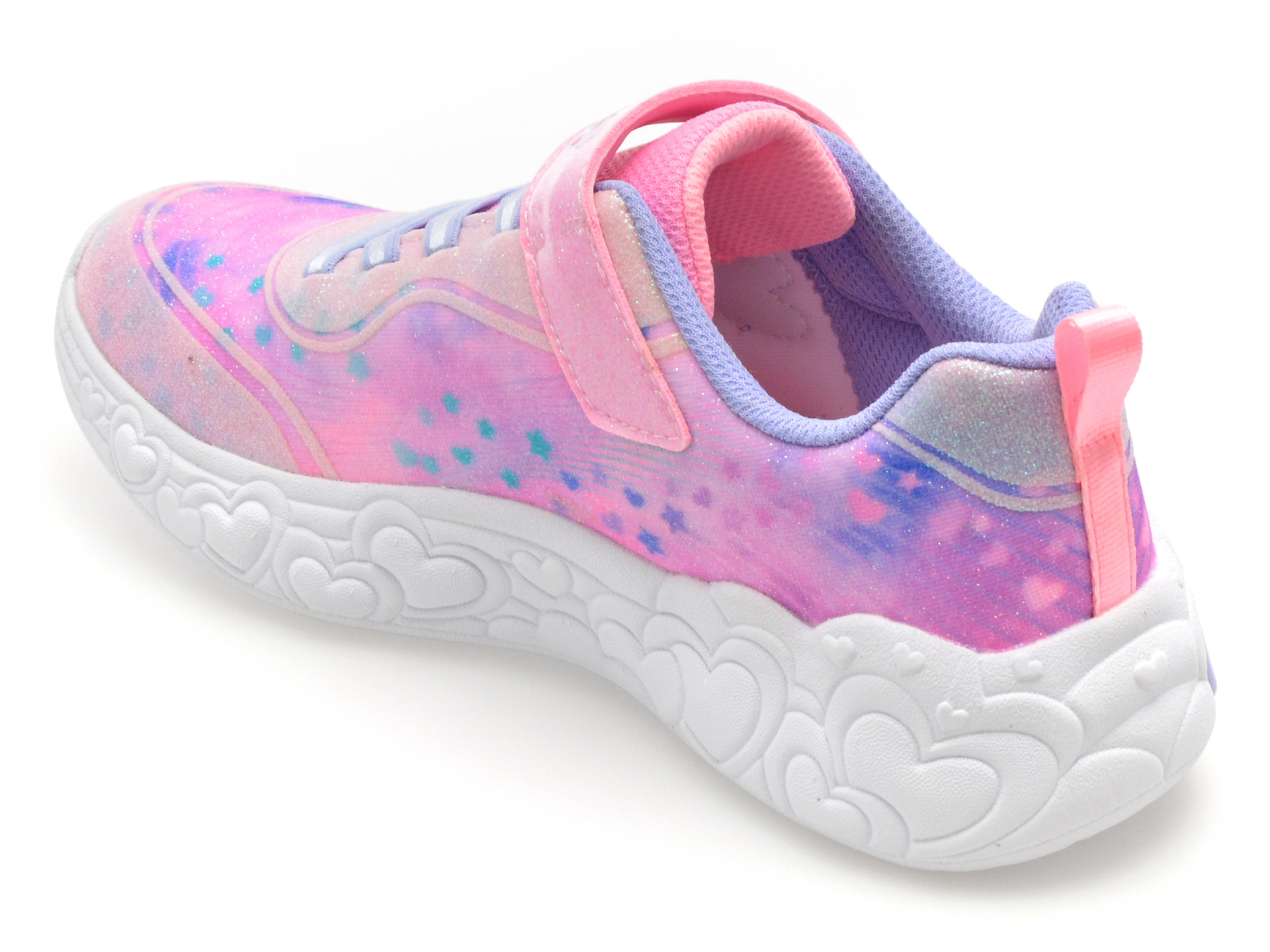 Pantofi sport SKECHERS roz, ETERNAL HEART LIGHTS, din material textil