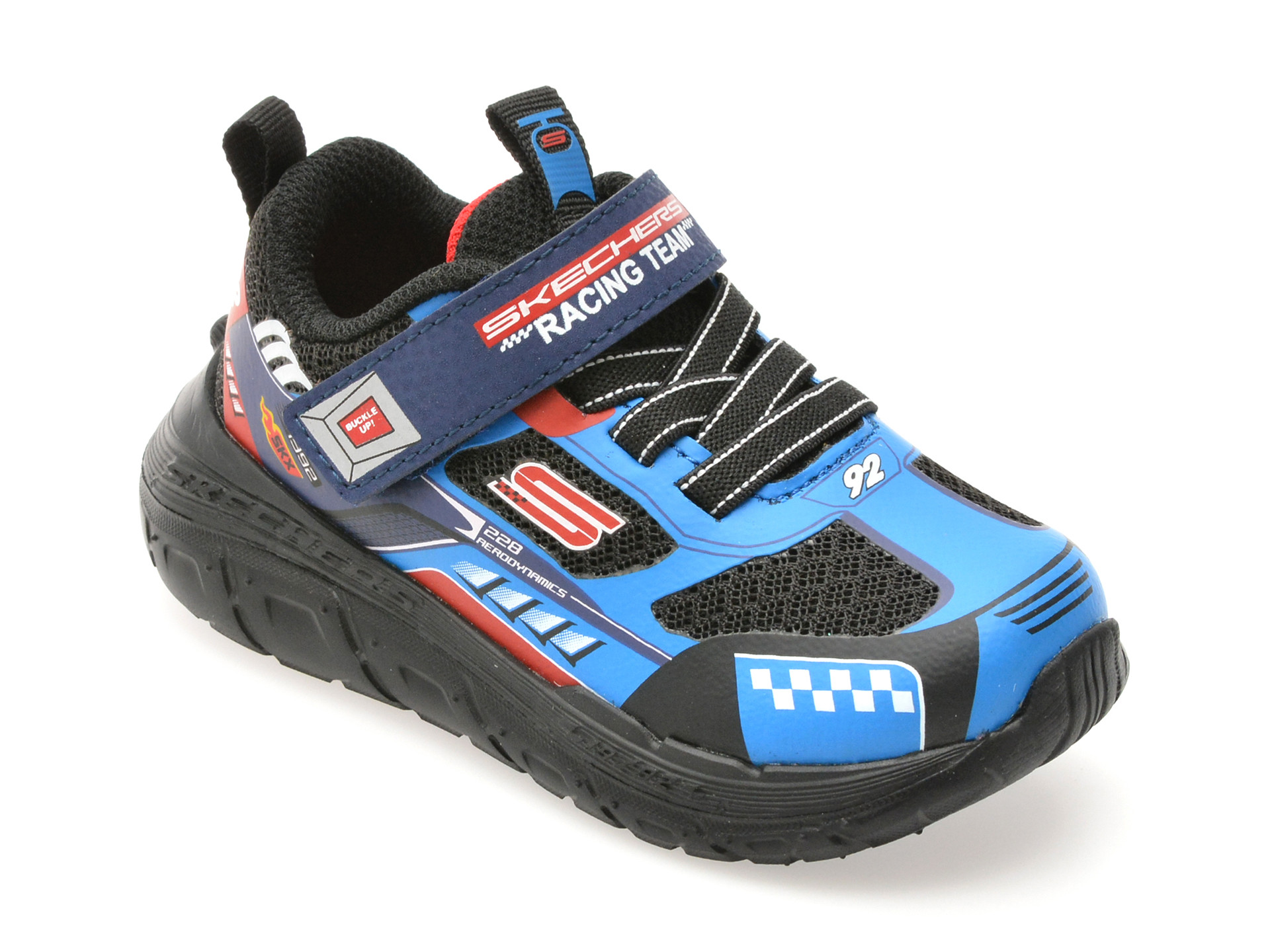 Pantofi sport SKECHERS albastri, SKECH TRACKS, din material textil