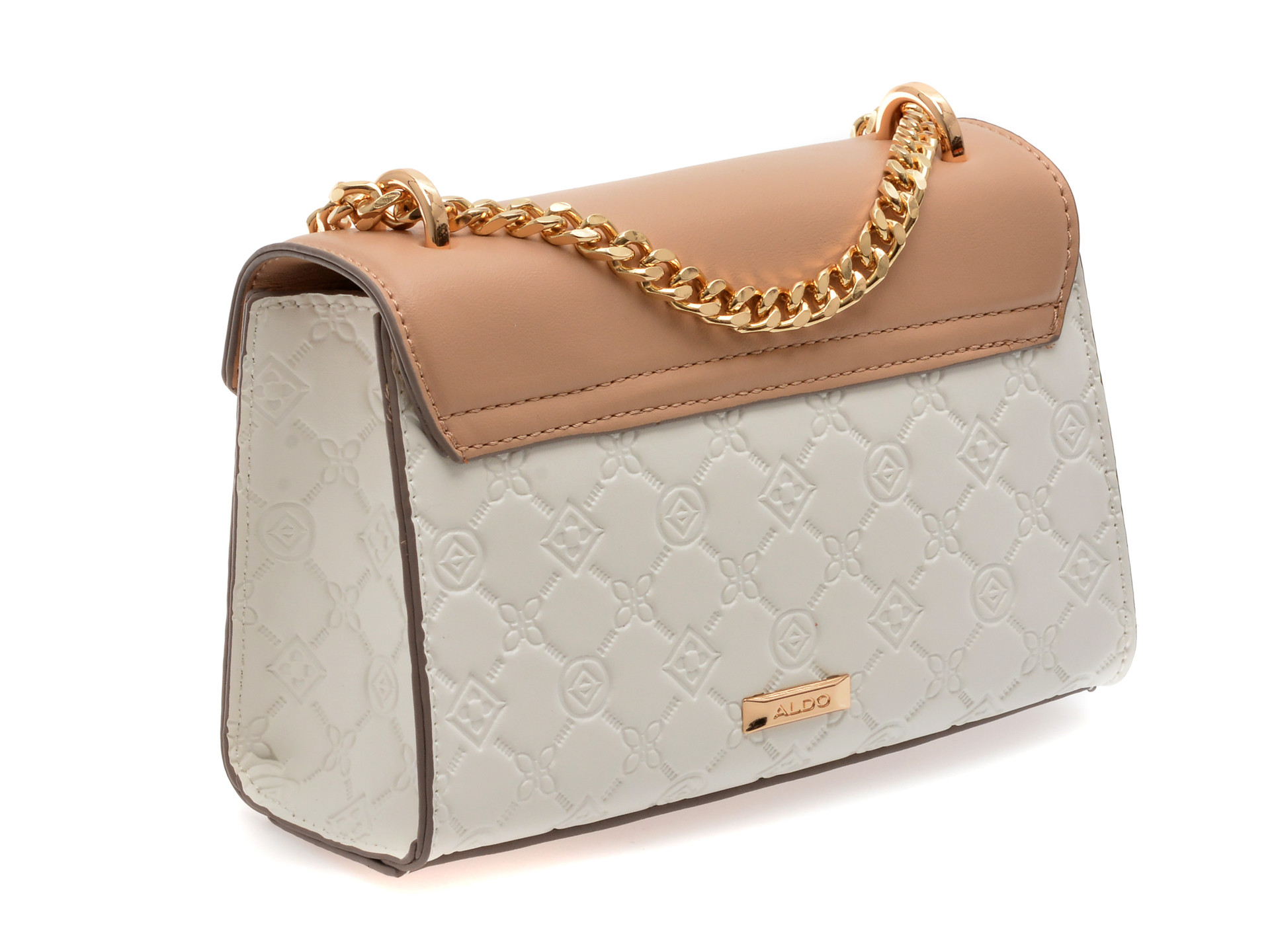 Geanta ALDO alba, CRELALLE 110, din piele ecologica