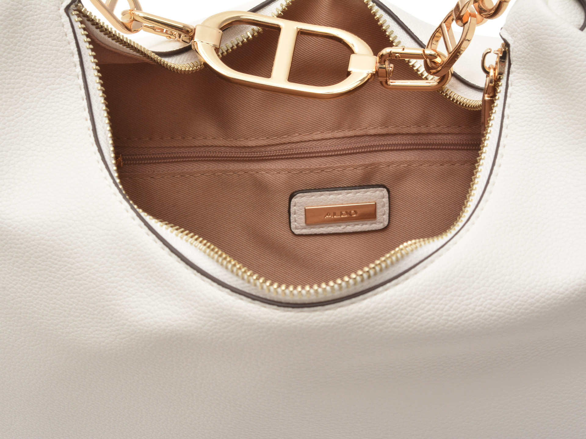 Geanta ALDO alba, GWIAMAR 100, din piele ecologica