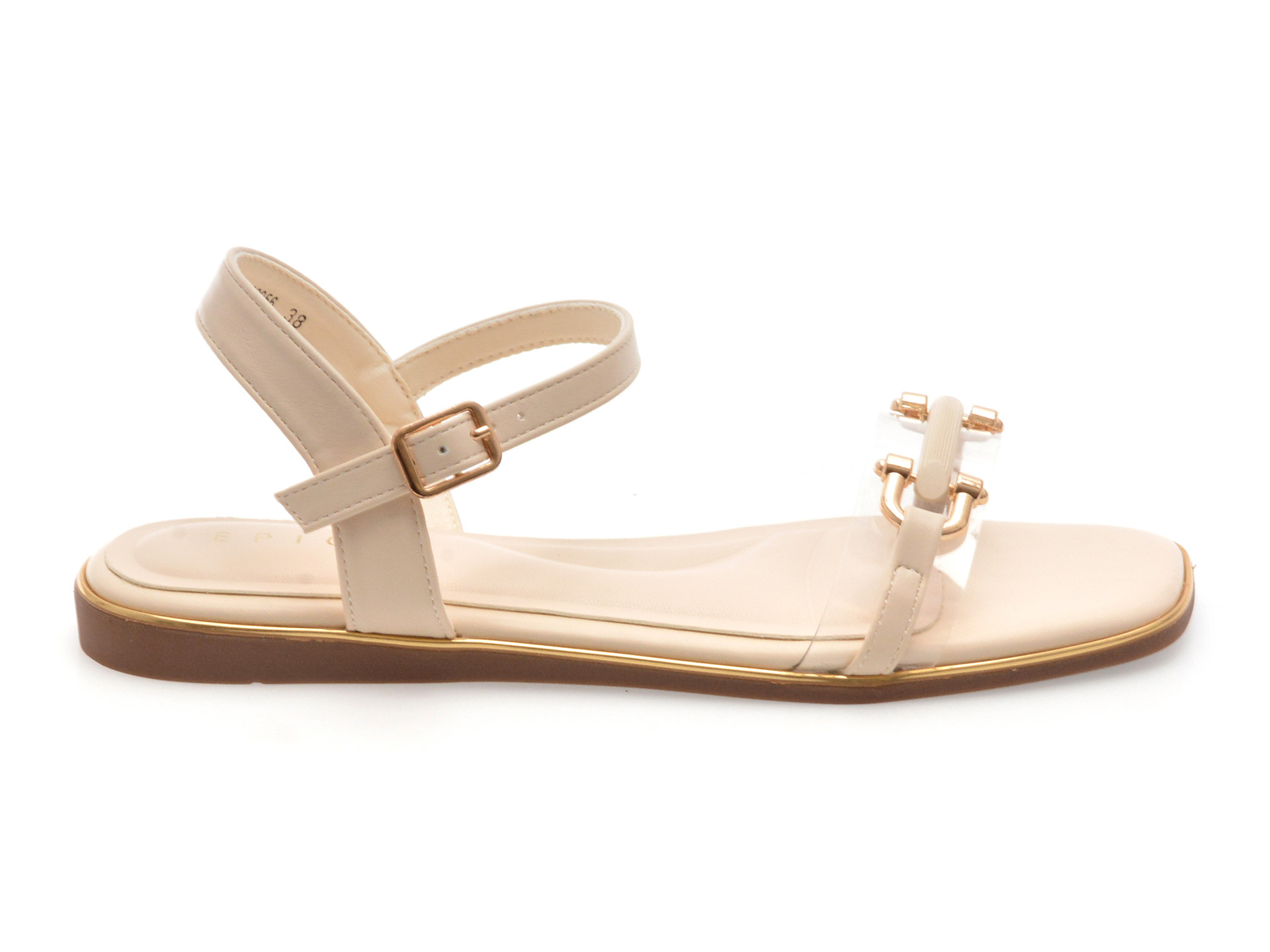 Sandale EPICA bej, 82956, din piele ecologica