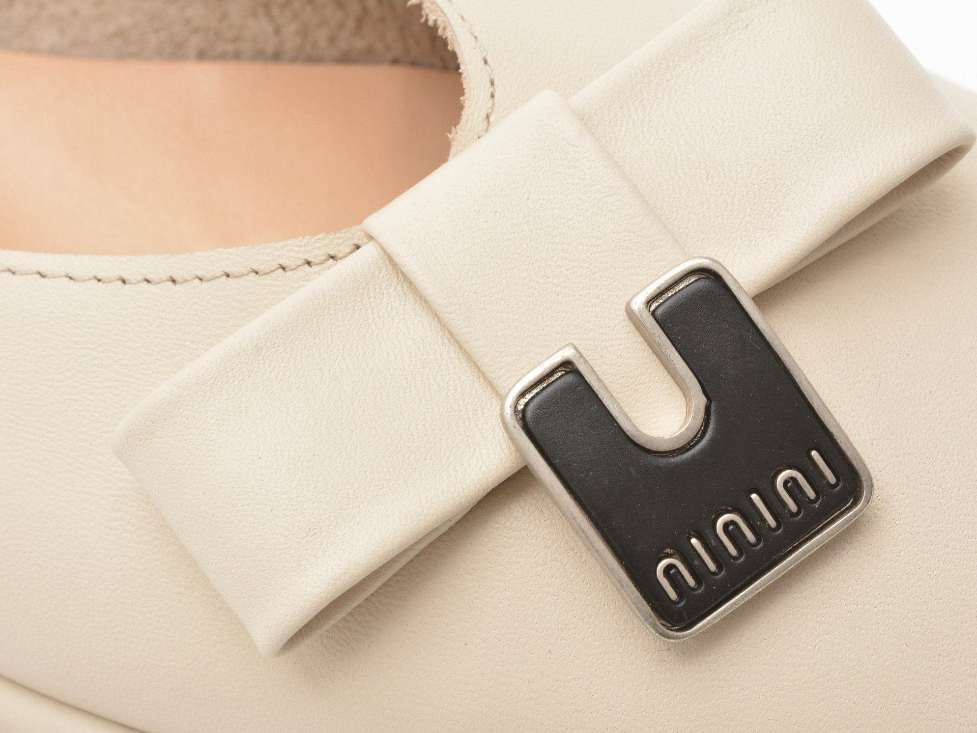 Balerini IMAGE bej, 574288, din piele naturala