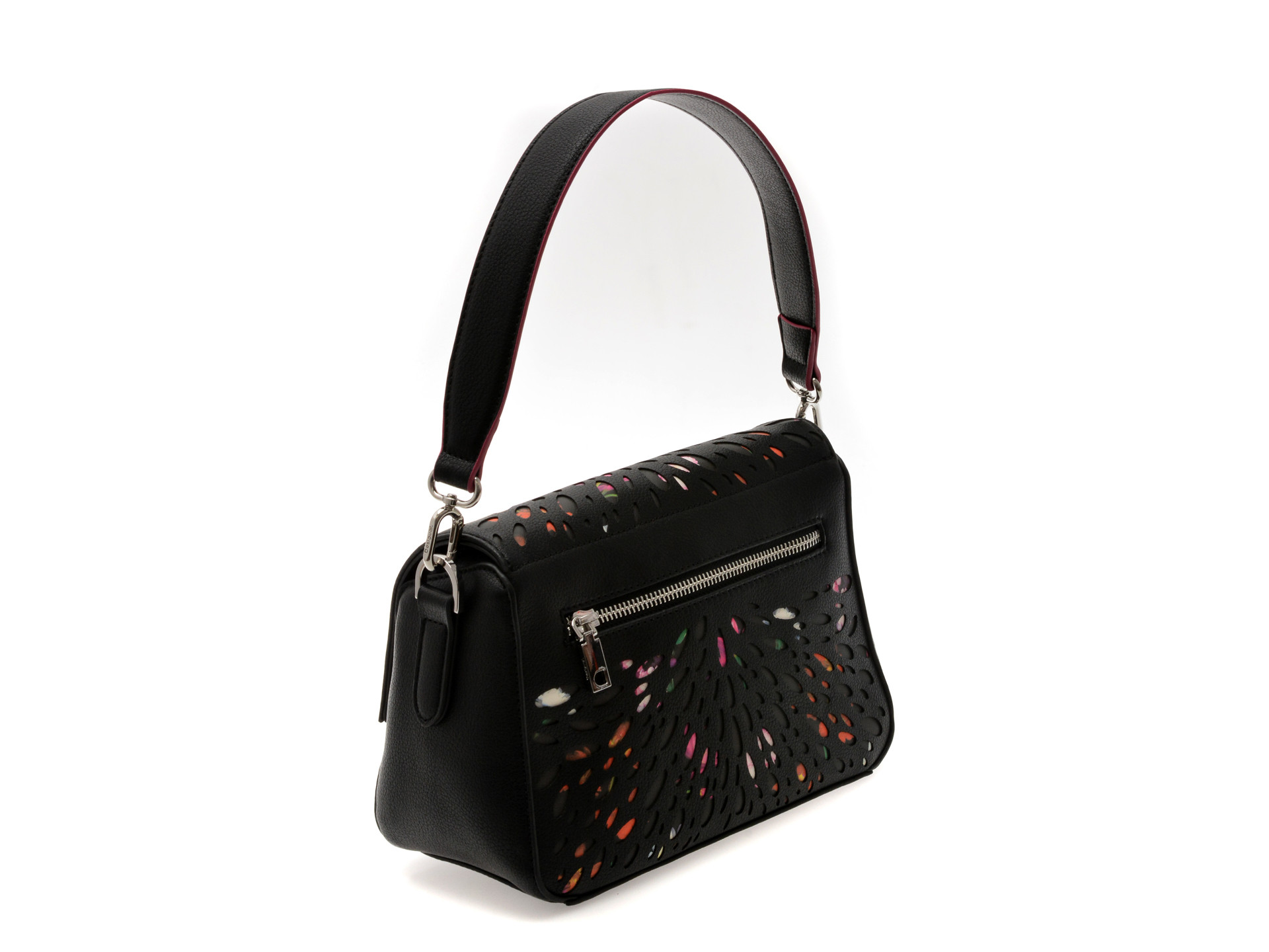 Geanta DESIGUAL neagra, SAXP90, din piele ecologica