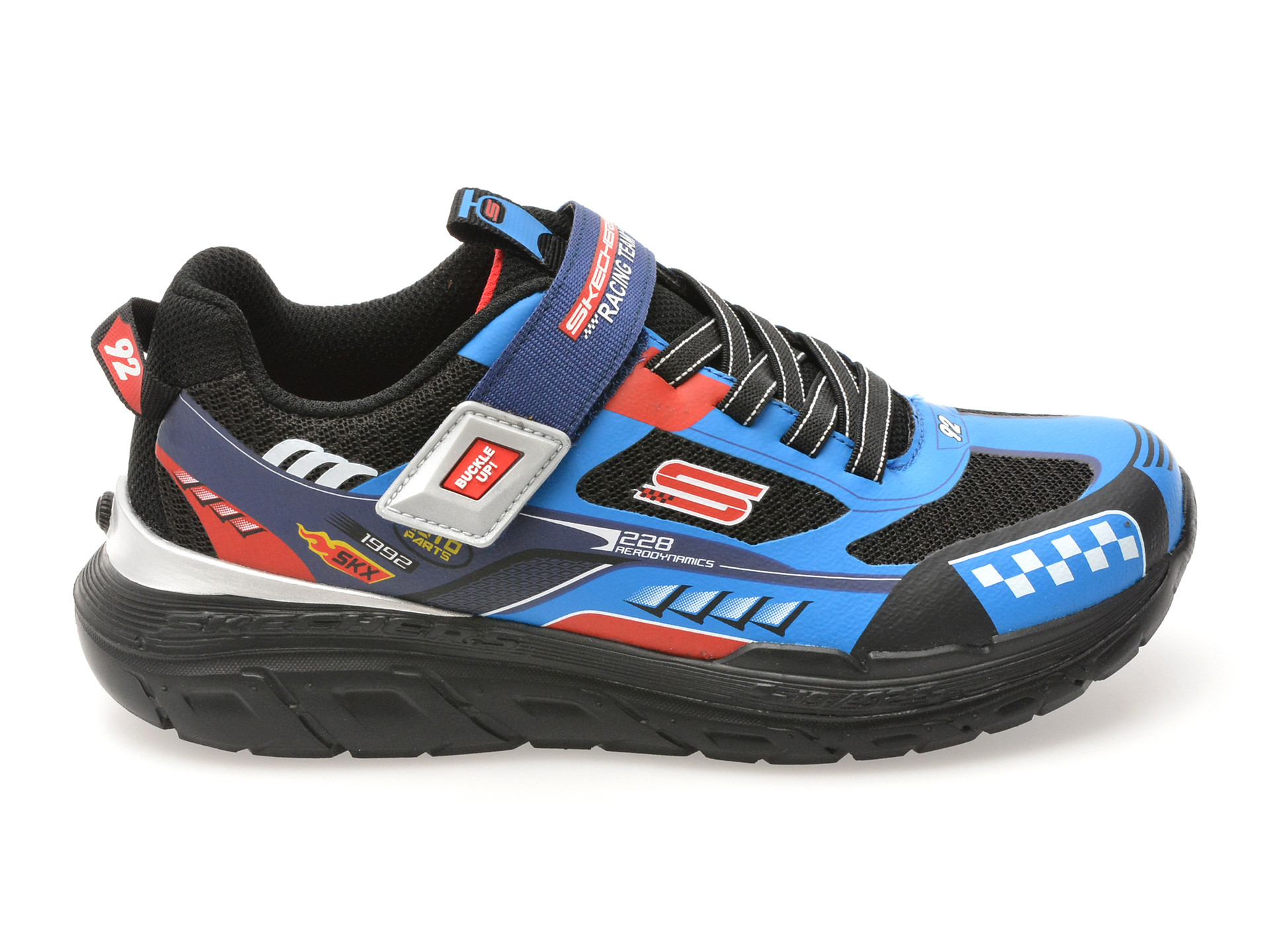 Pantofi sport SKECHERS albastri, TRACKS, din material textil