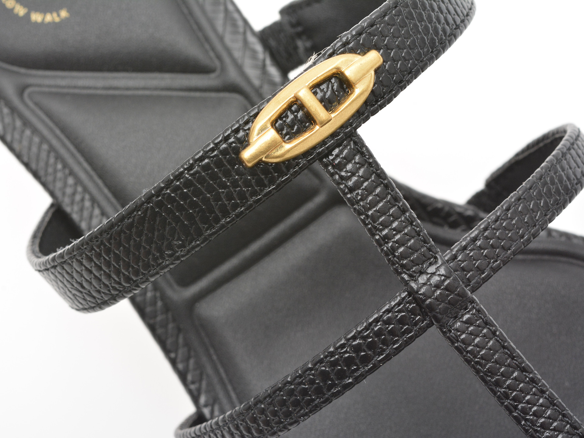 Papuci ALDO negri, GOLDEN GLOW 001, din piele ecologica