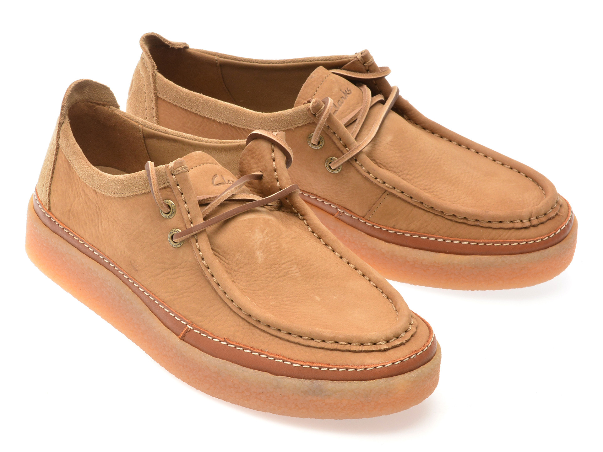Mocasini CLARKS maro, CLARKWOOD MOC, din piele naturala