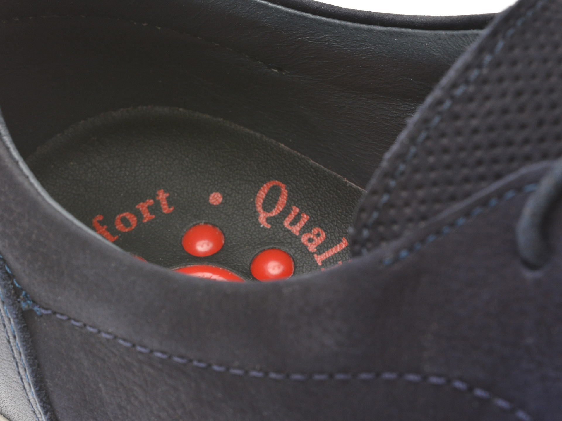 Pantofi OTTER bleumarin, 4193, din nabuc