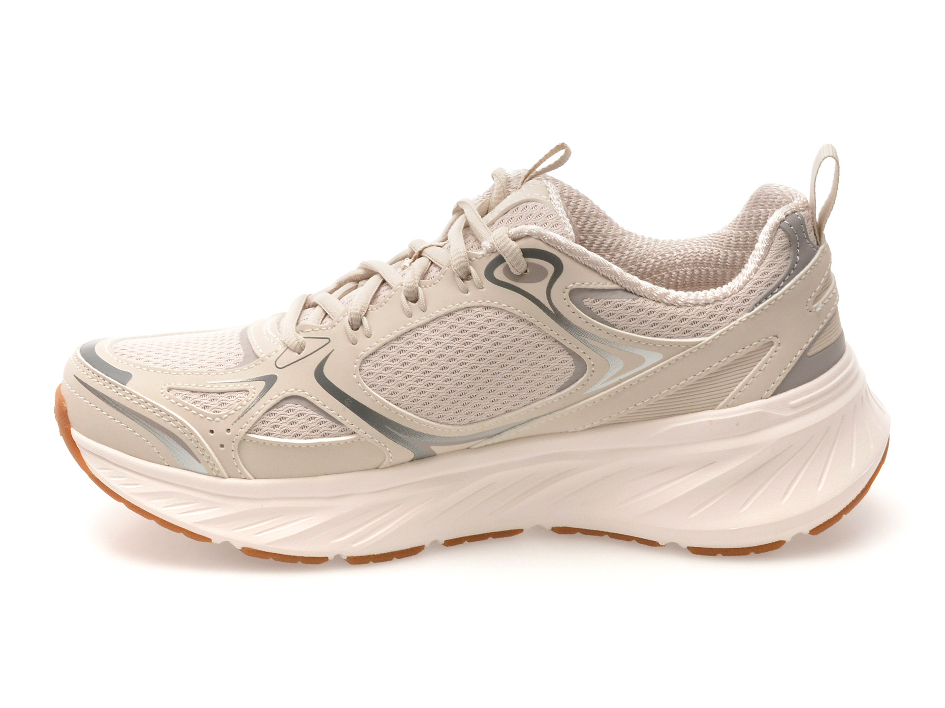 Pantofi sport SKECHERS albi, EDGERIDE, din material textil