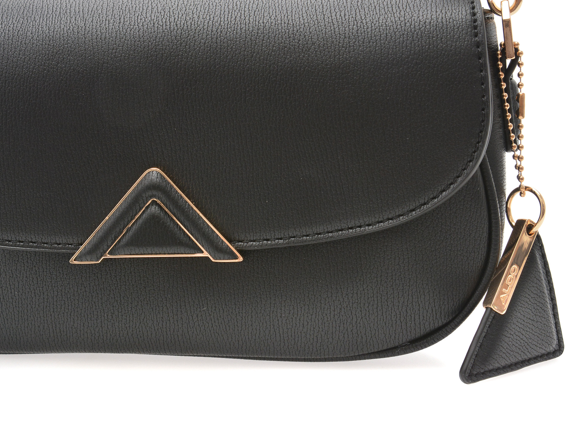 Geanta ALDO neagra, LUXESHOULDER 001, din piele ecologica