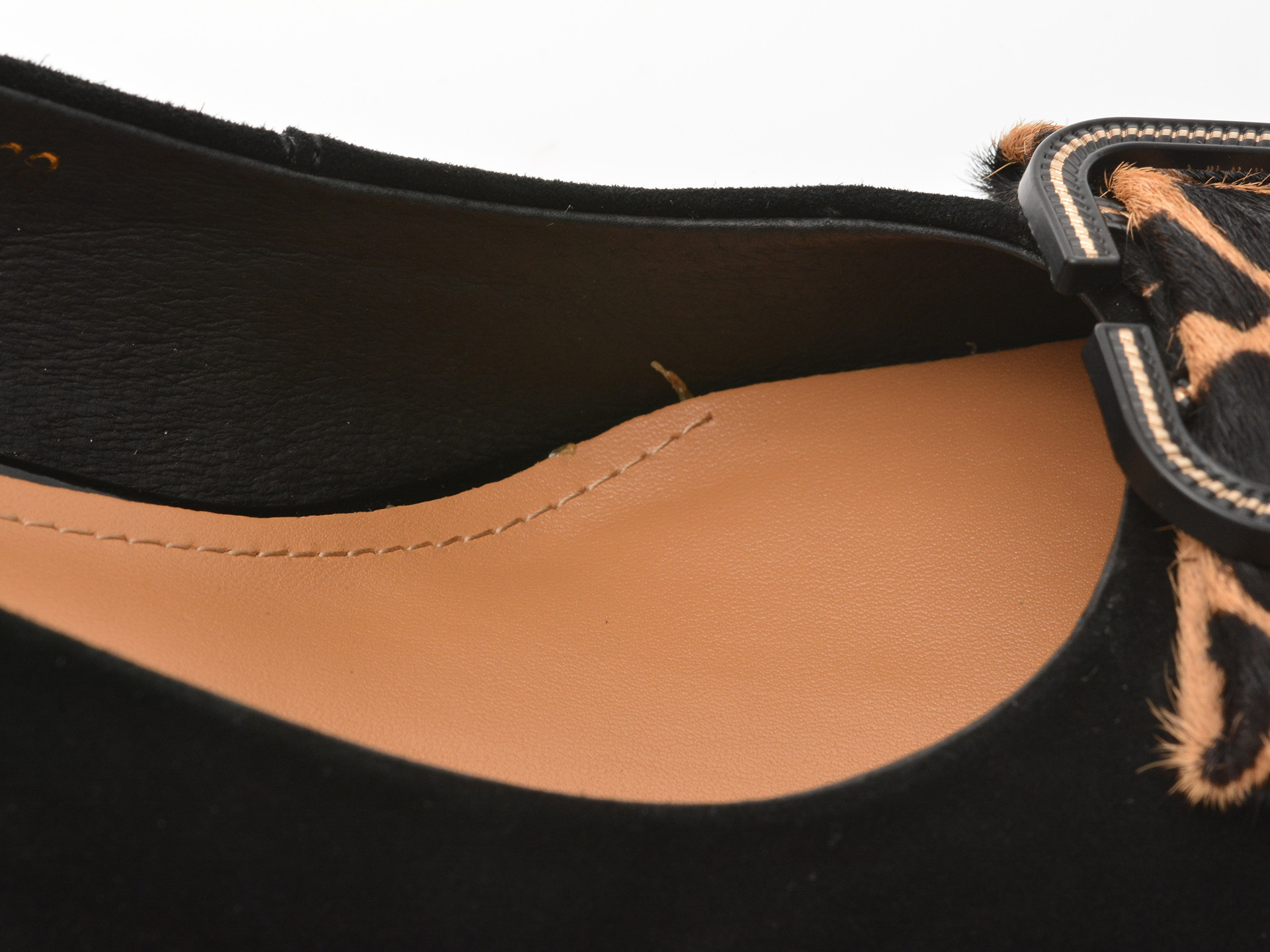 Pantofi eleganti EPICA negri, F222, din piele intoarsa