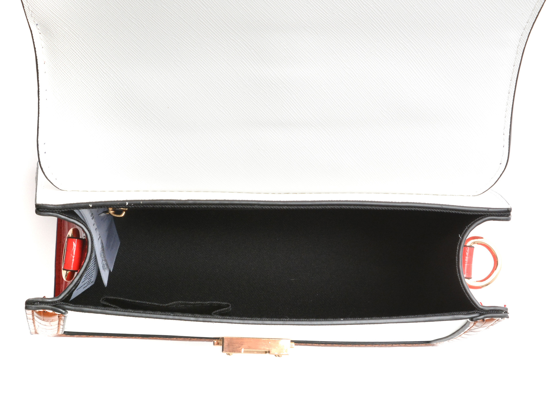 Geanta ALDO alba, MARTISSA 459, din piele ecologica