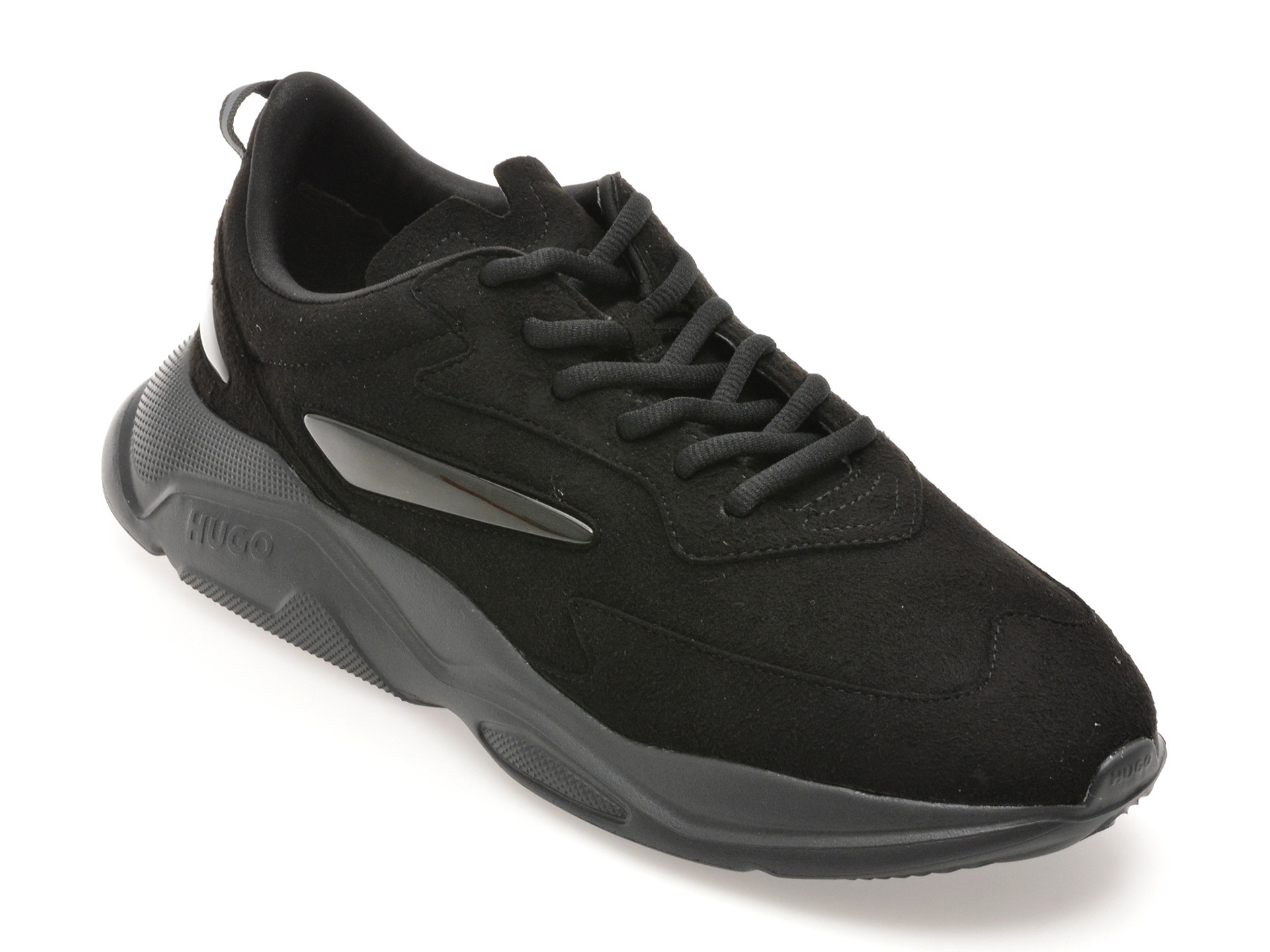 Pantofi sport HUGO negri, 8504, din material textil
