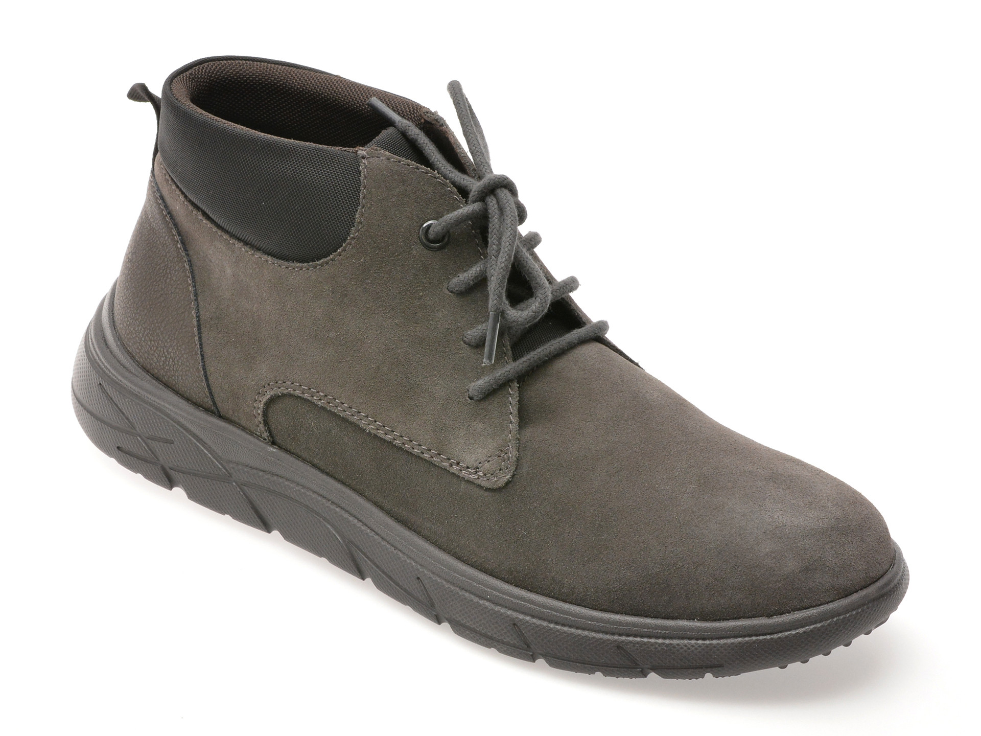 Ghete GEOX gri, U36E1B, din piele naturala