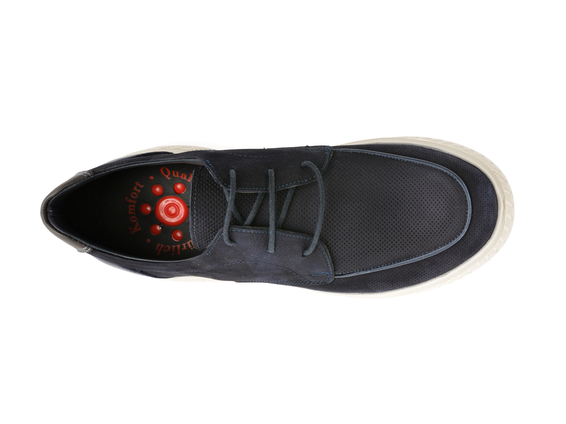 Pantofi OTTER bleumarin, 4193, din nabuc