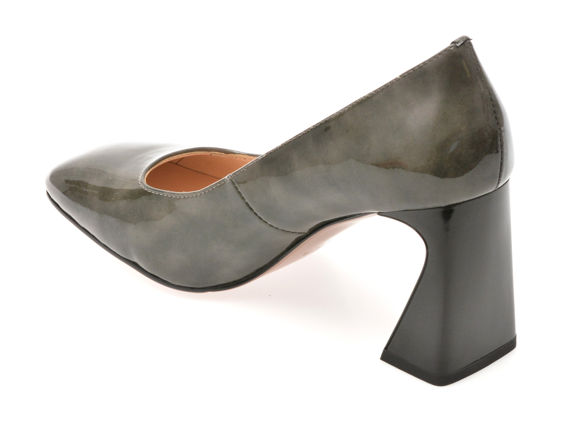 Pantofi eleganti EPICA gri, 71822, din piele naturala lacuita