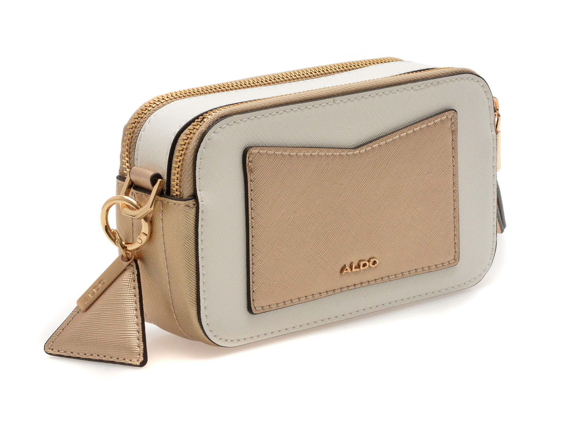 Geanta ALDO alba, DWUMA 110, din piele ecologica