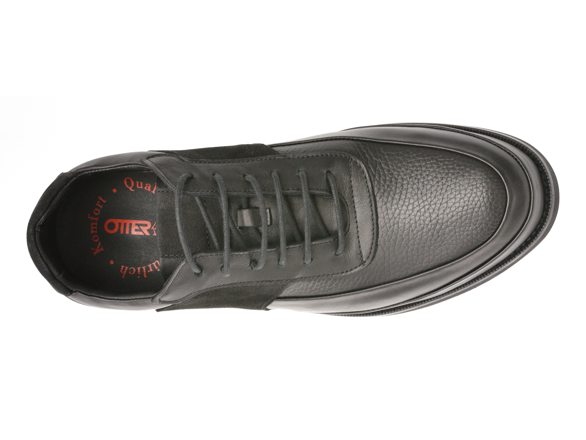 Pantofi OTTER negri, 813, din piele naturala